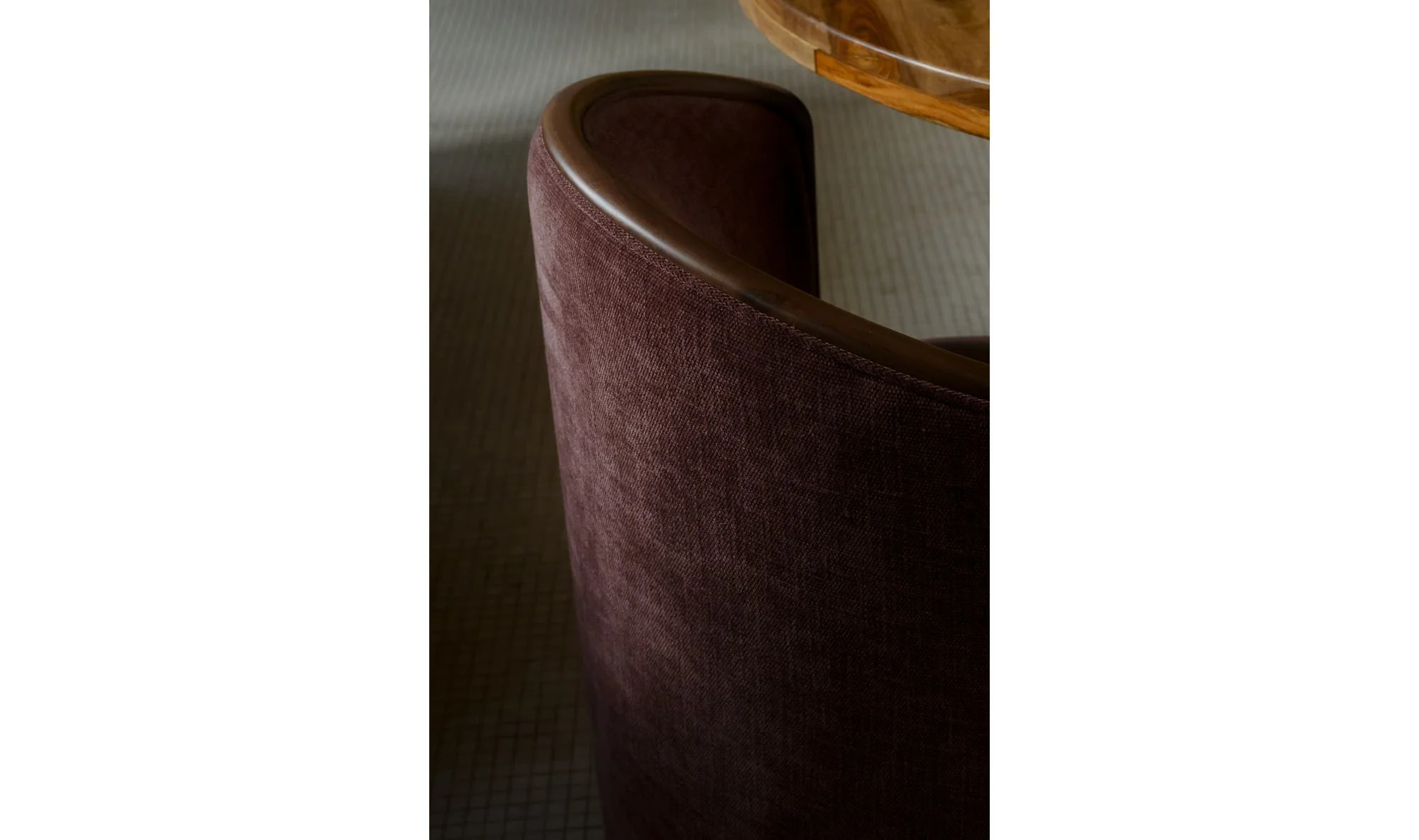 Moe's Home Rossi Swivel Dining Chair Berry - Image 9