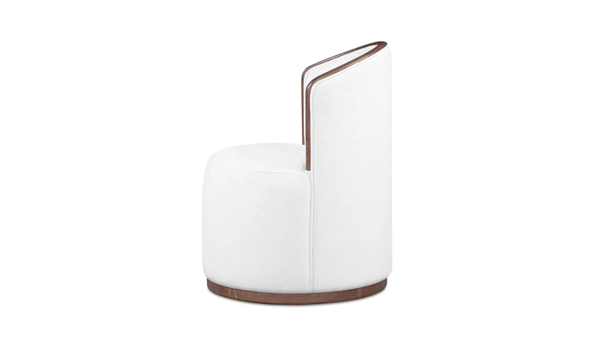 Moe's Home Rossi Swivel Dining Chair Cream - Image 6