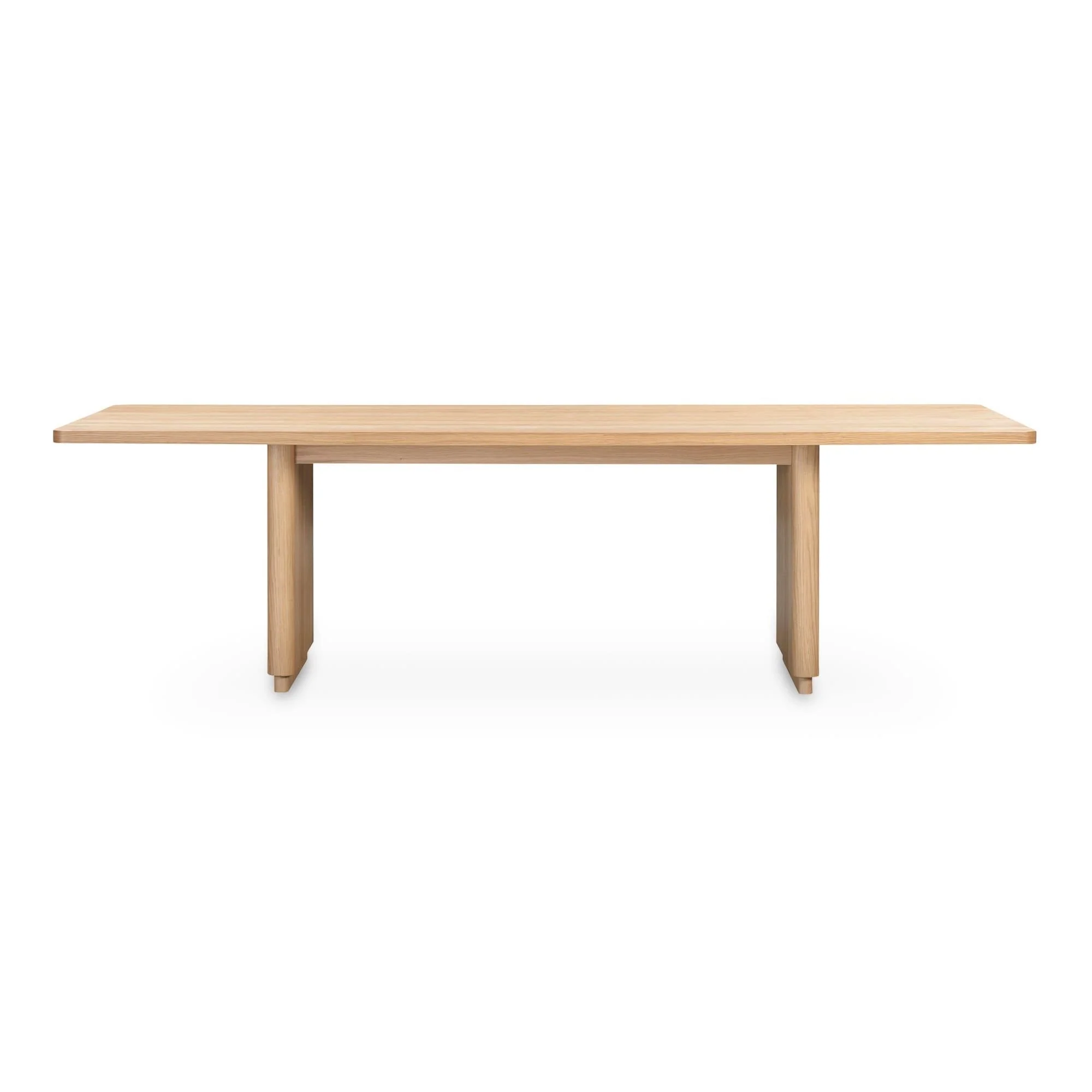 Moe's Home Round Off Large Dining Table Natural Oak