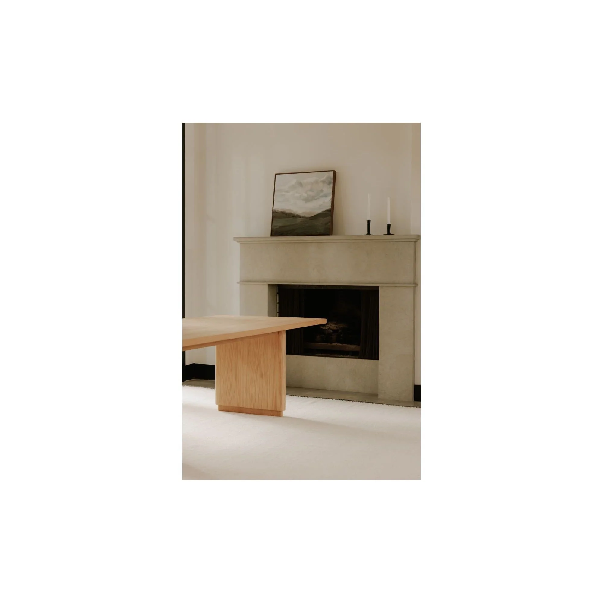 Moe's Home Round Off Large Dining Table Natural Oak - Image 3
