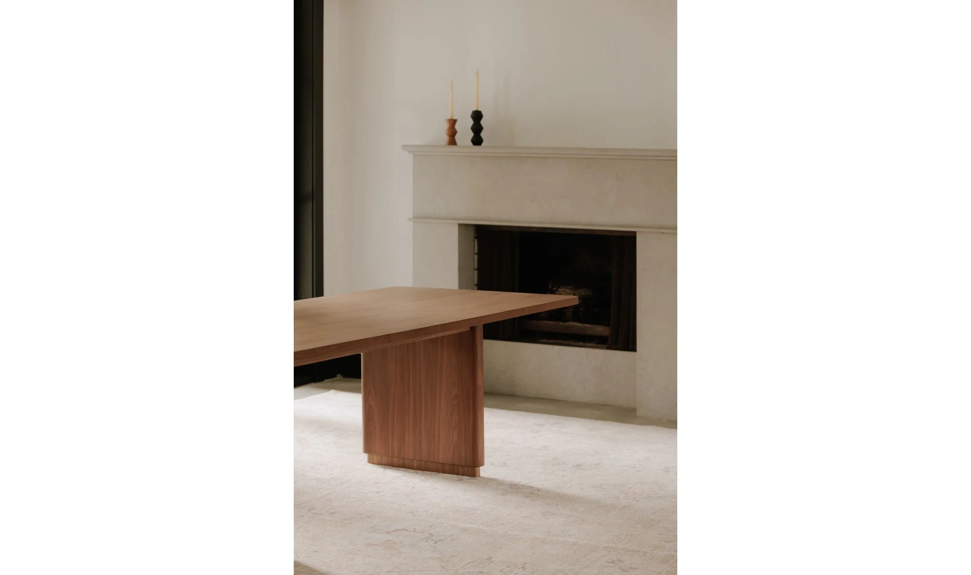 Moe's Home Round Off Small Dining Table Walnut Brown - Image 3