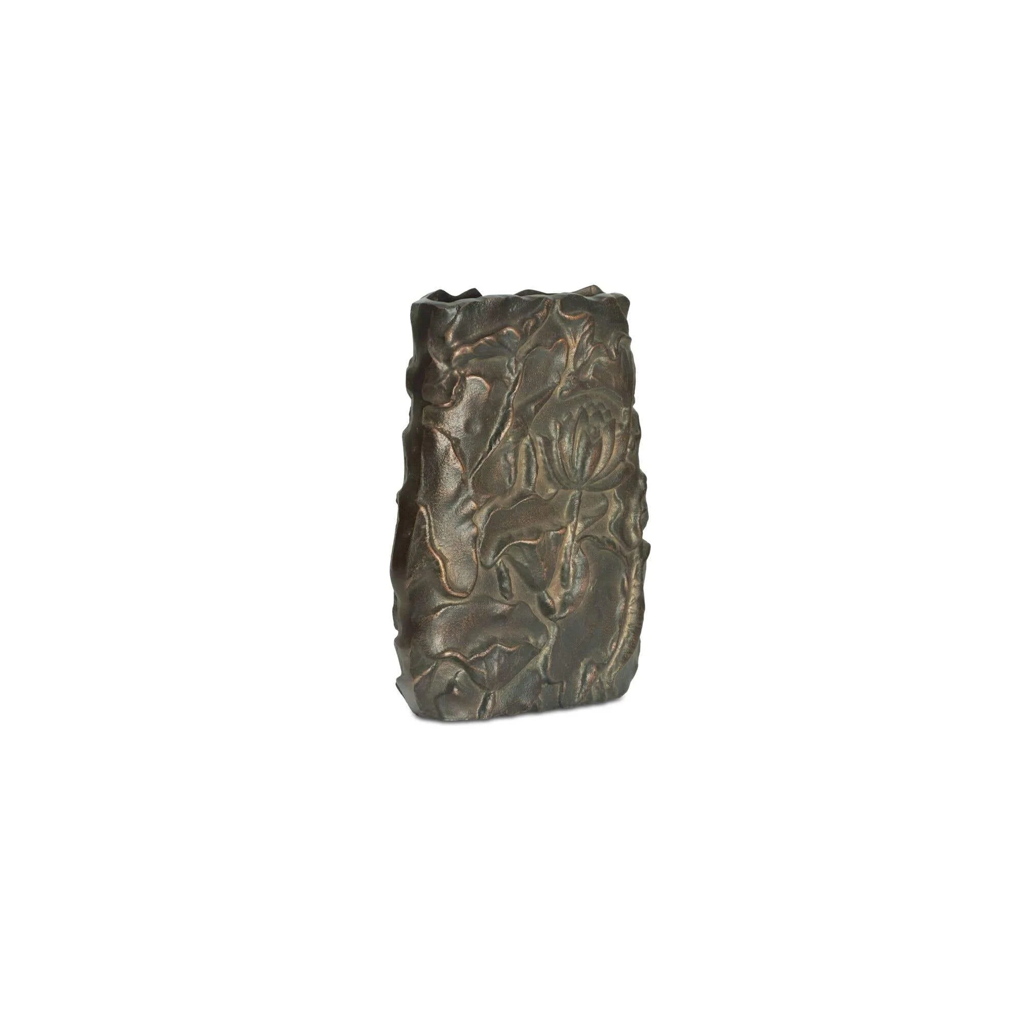 Moe's Home Sabine Cast Aluminum Vase Antique Brass - Image 4