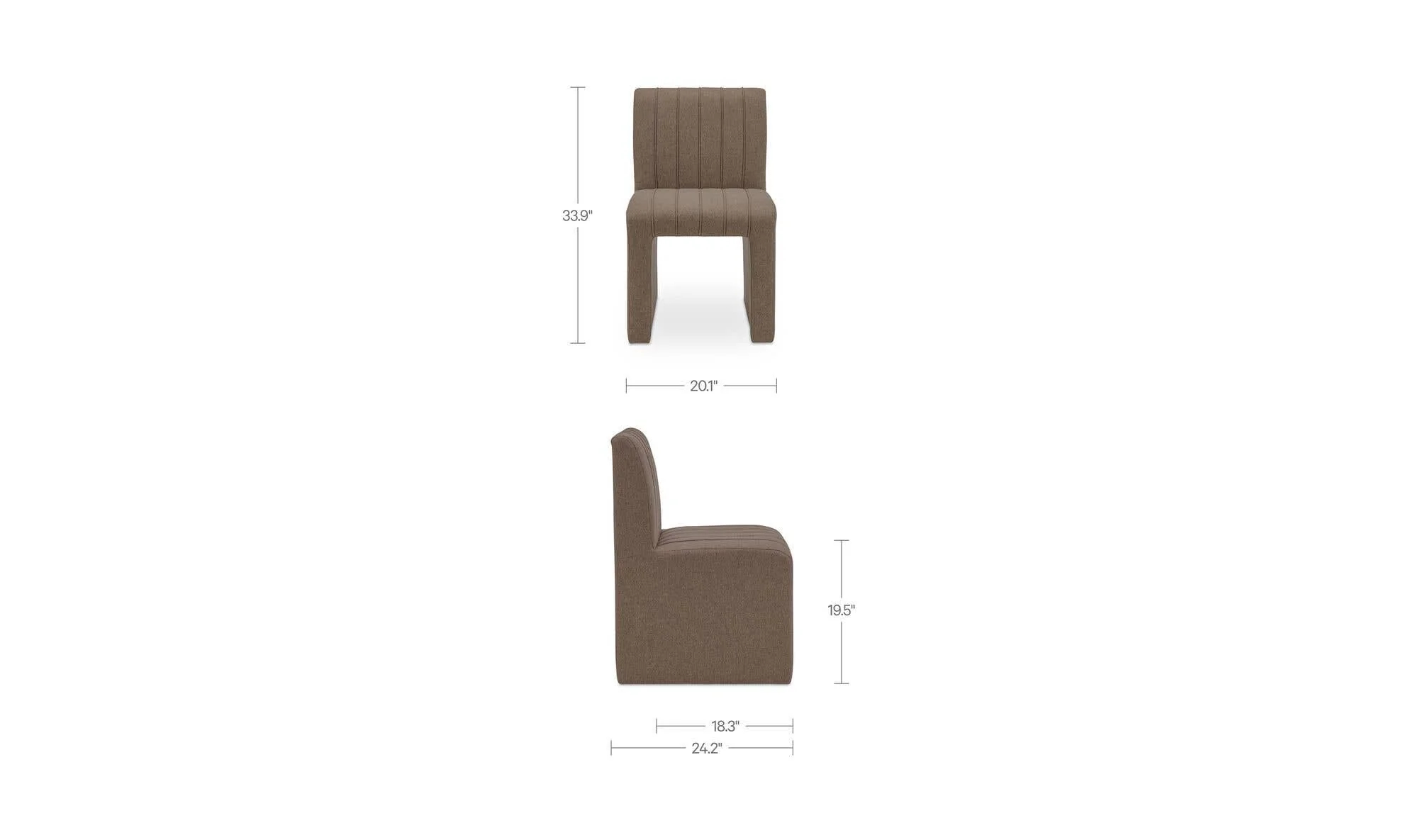 Moe's Home Sally Dining Chair Light Brown - Image 10