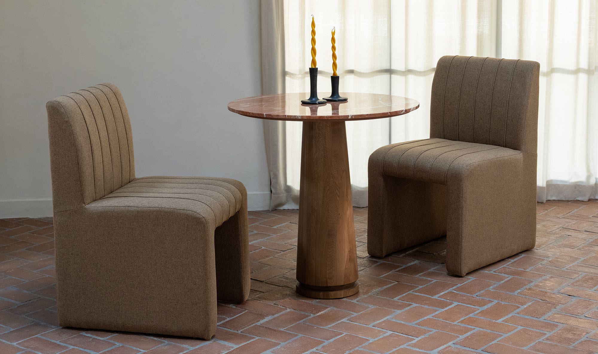 Moe's Home Sally Dining Chair Light Brown - Image 2