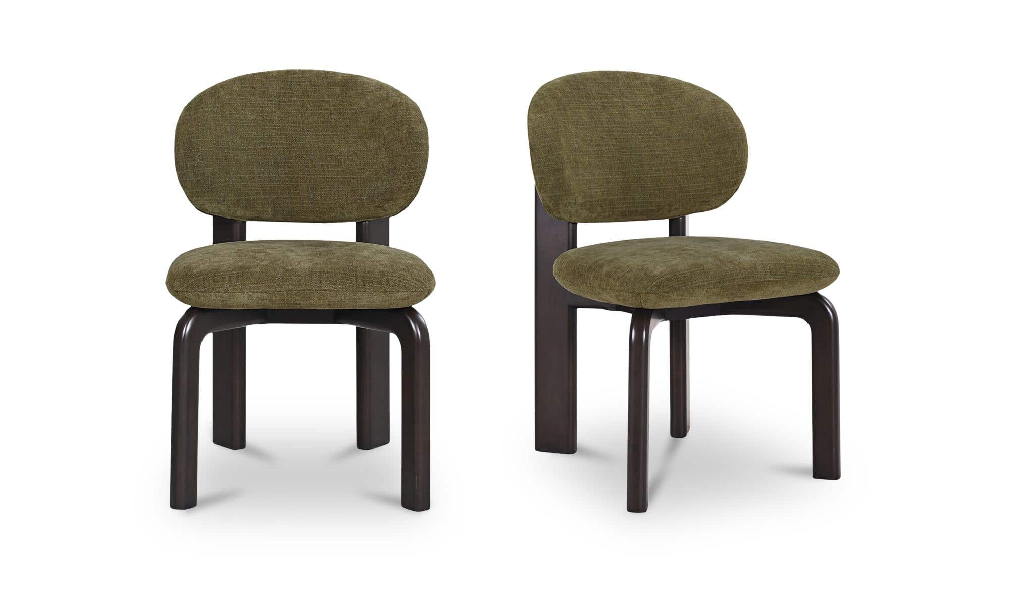 Moe's Home Sami Dining Chair Olive Set of Two