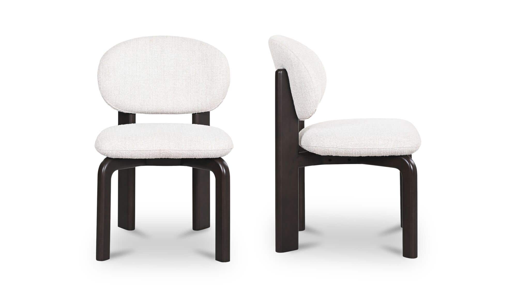 Moe's Home Sami Dining Chair White Set Of Two - Image 4