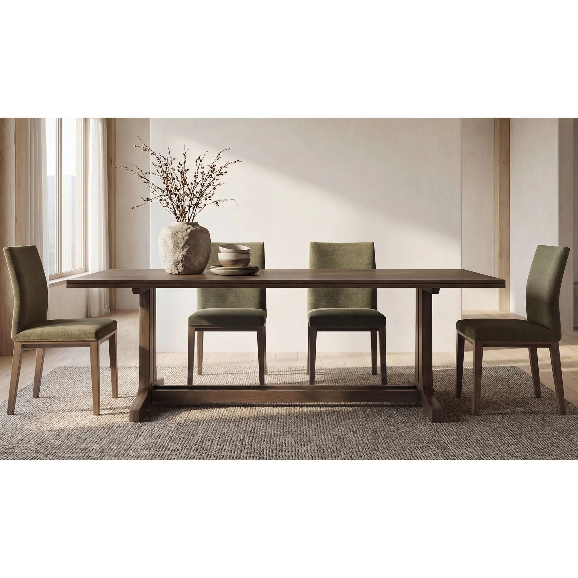 Moe's Home Samuel Dining Table Dark Brown - Image 2