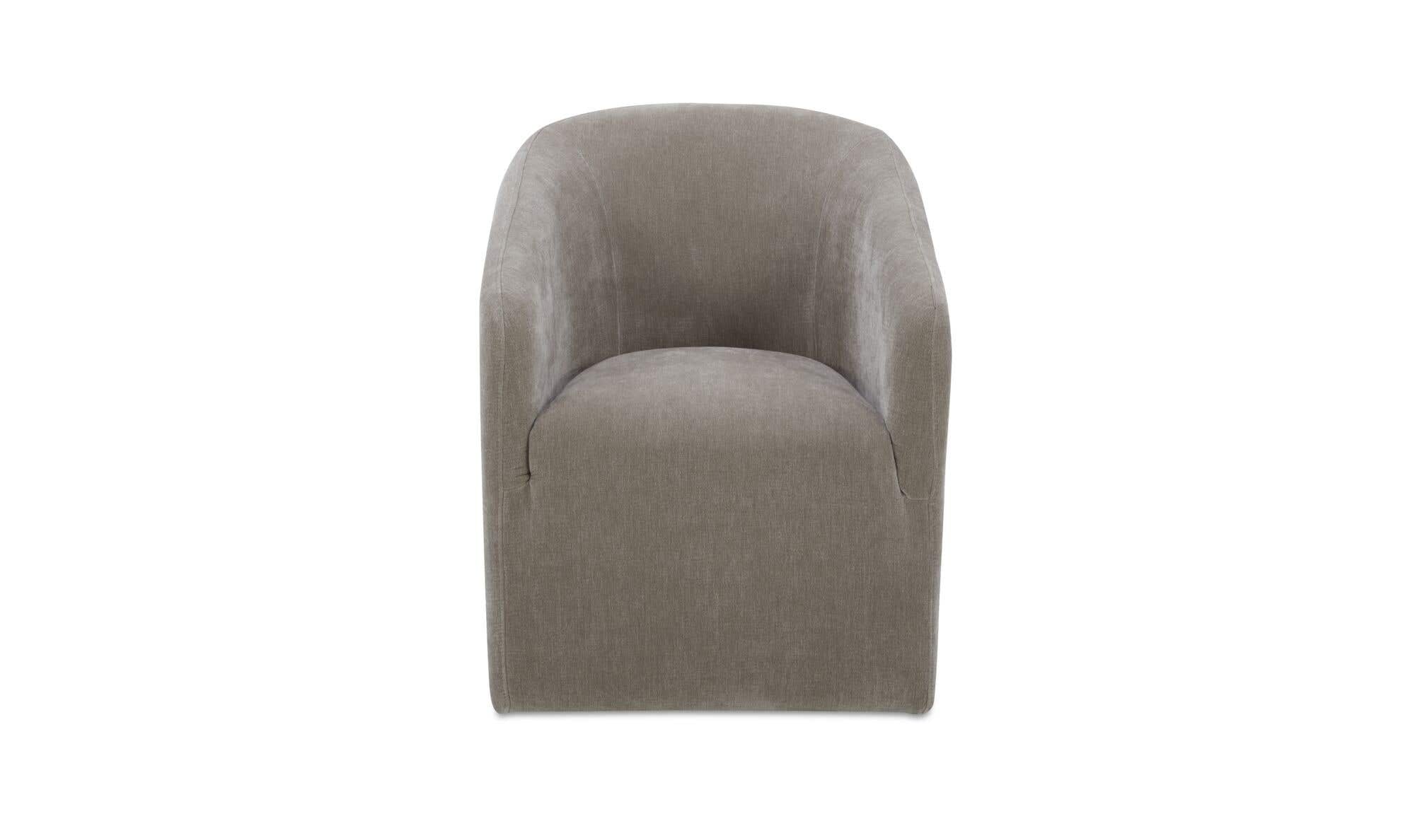 Moe's Home Sandy Rolling Dining Chair Taupe