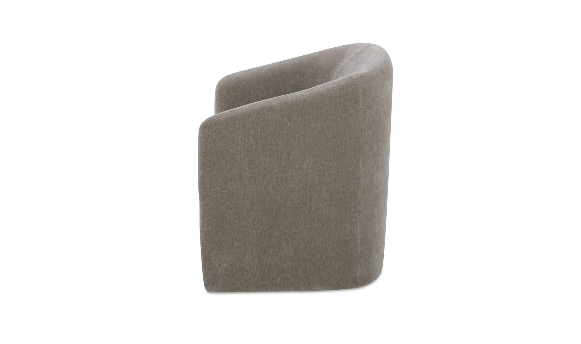 Moe's Home Sandy Rolling Dining Chair Taupe - Image 6