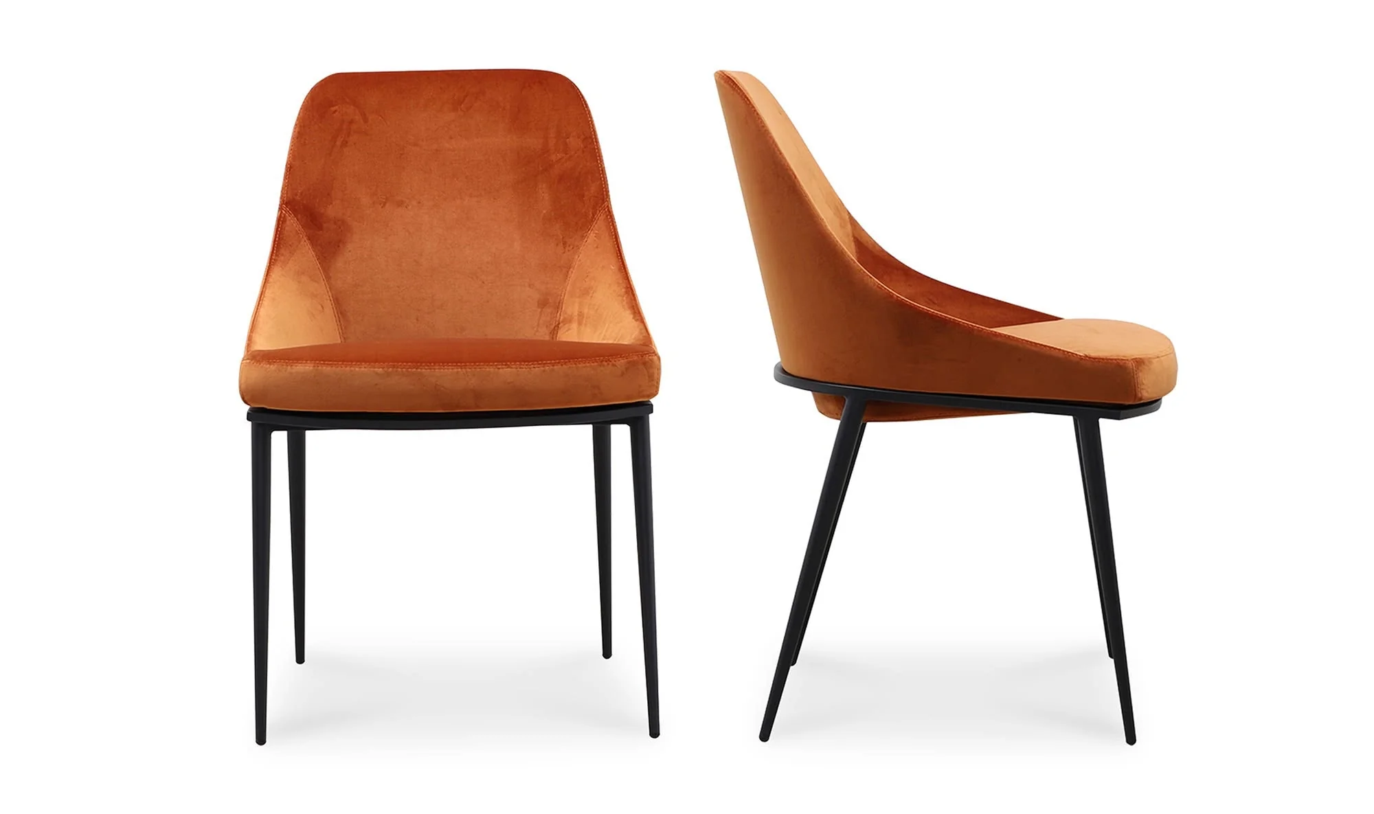 Moe's Home Sedona Dining Chair Amber - Set Of Two - Image 4