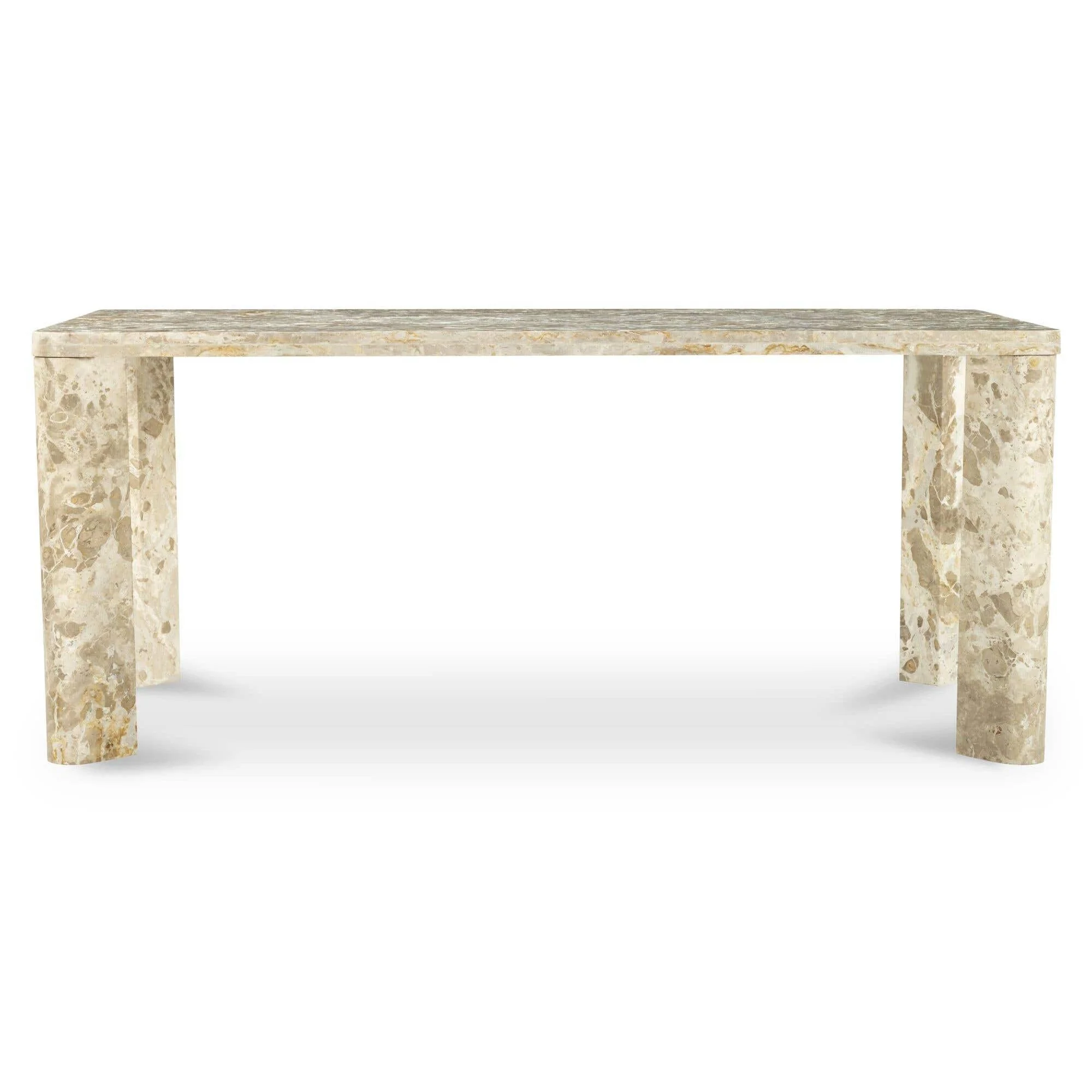 Moe's Home Segment Dining Table Panther Stone Beige