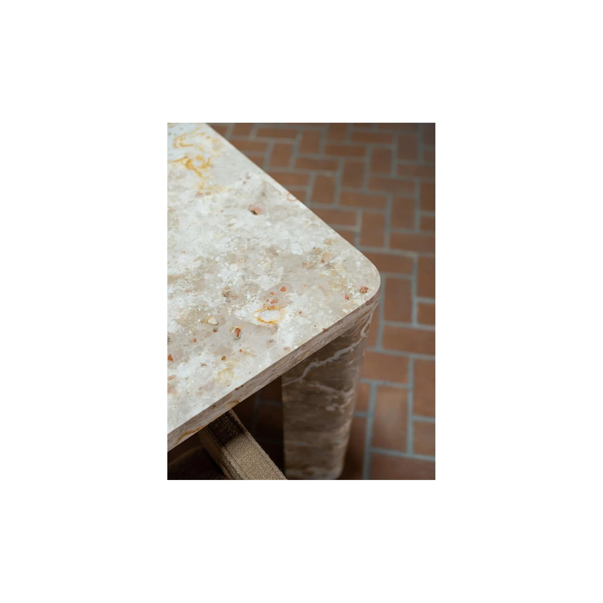 Moe's Home Segment Dining Table Panther Stone Beige - Image 6