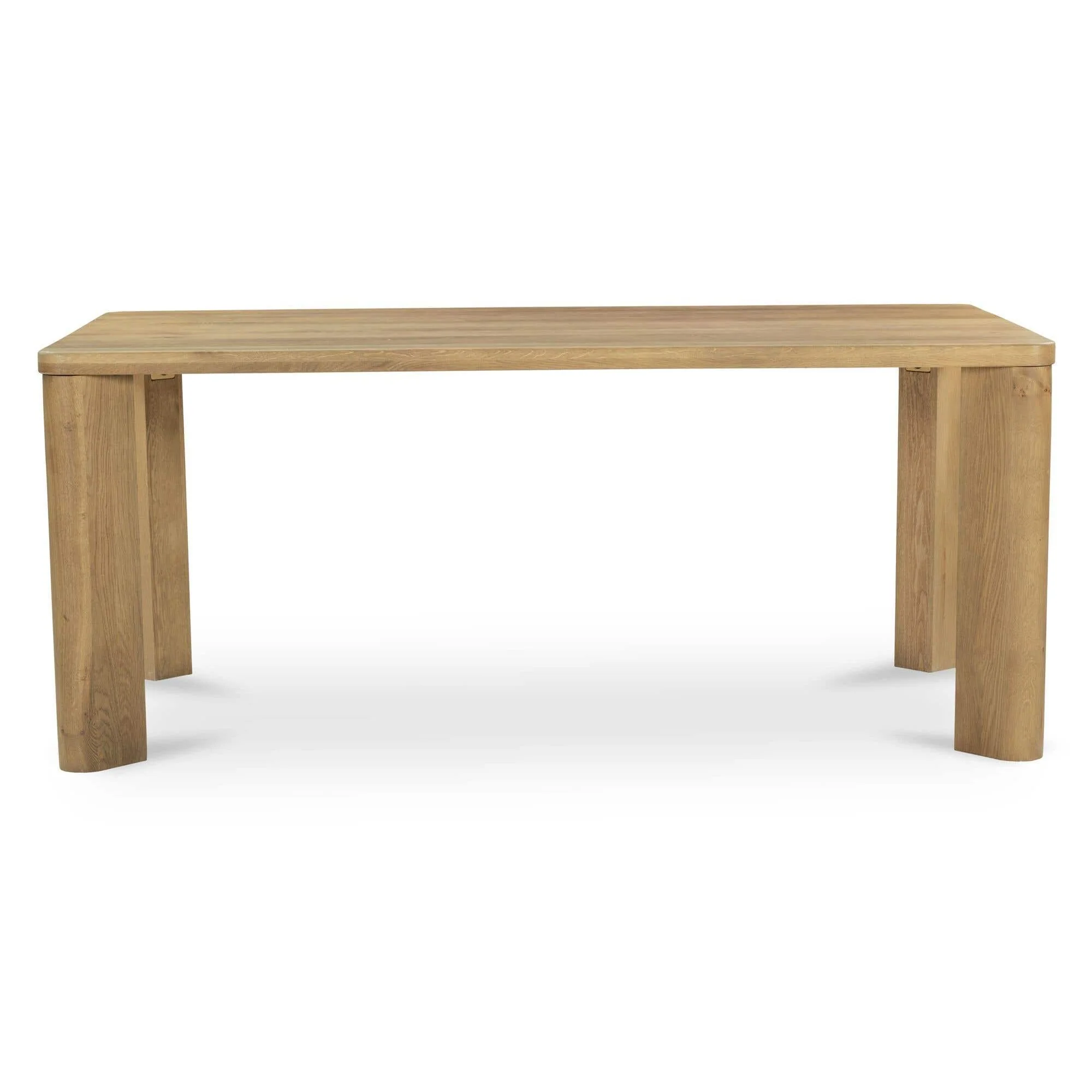 Moe's Home Segment Dining Table Wood Small Heritage Brown - Image 3