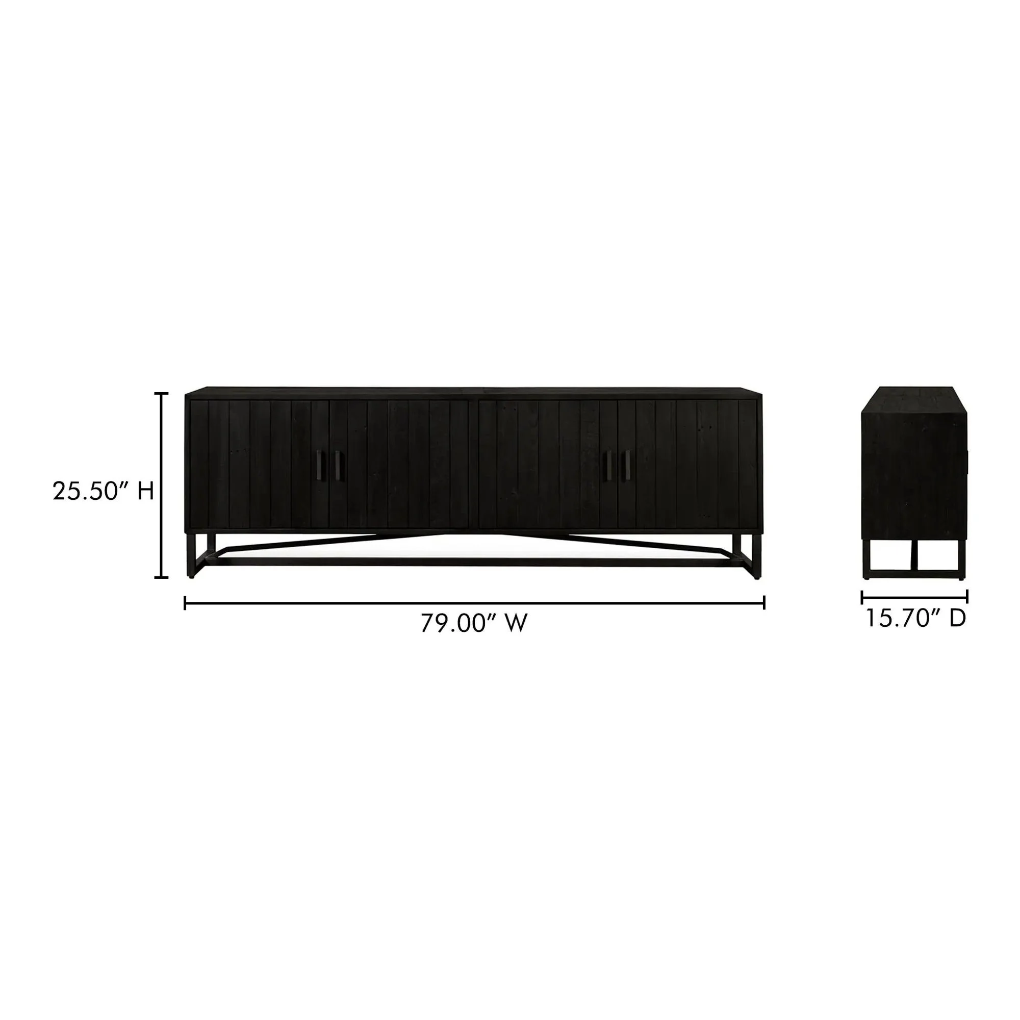 Moe's Home Collection Sierra Black Media Unit - Image 8