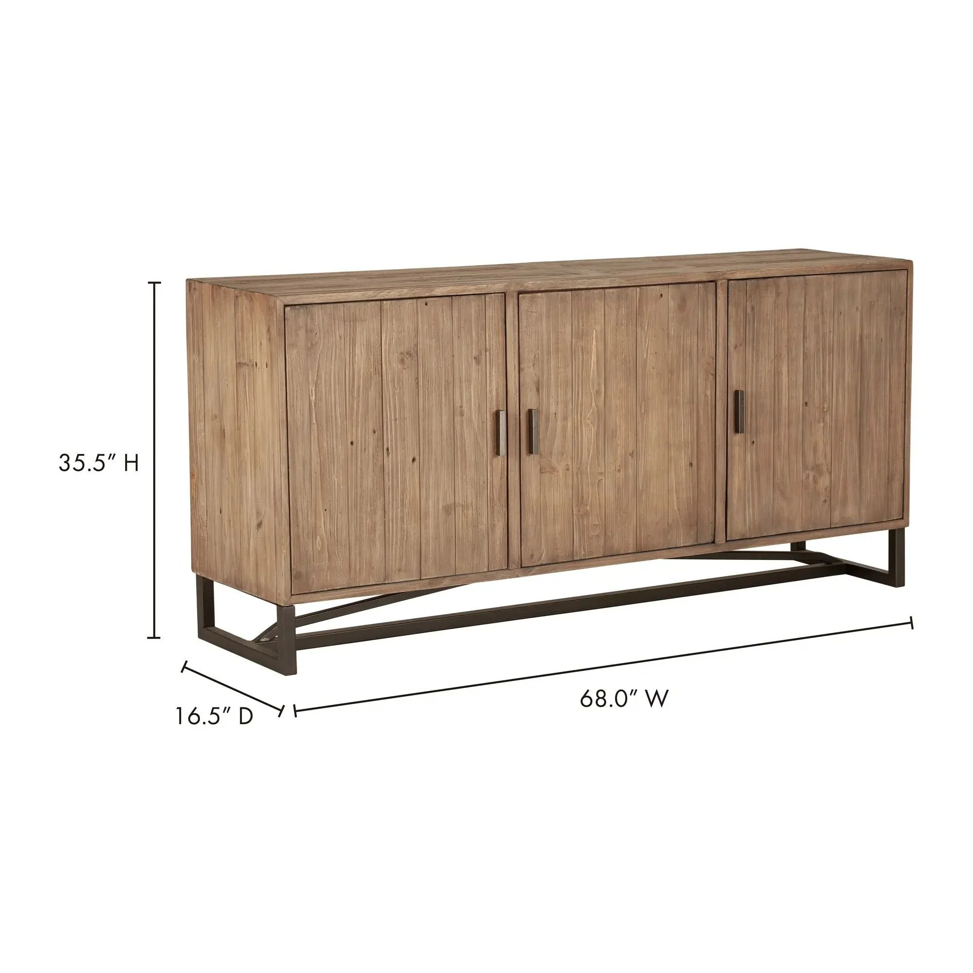 Moe's Home Collection Sierra Natural Sideboard - Image 7