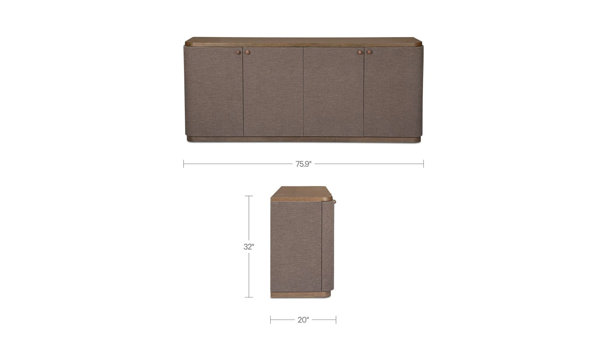 Moe's Home Simone Sideboard Brown - Image 13