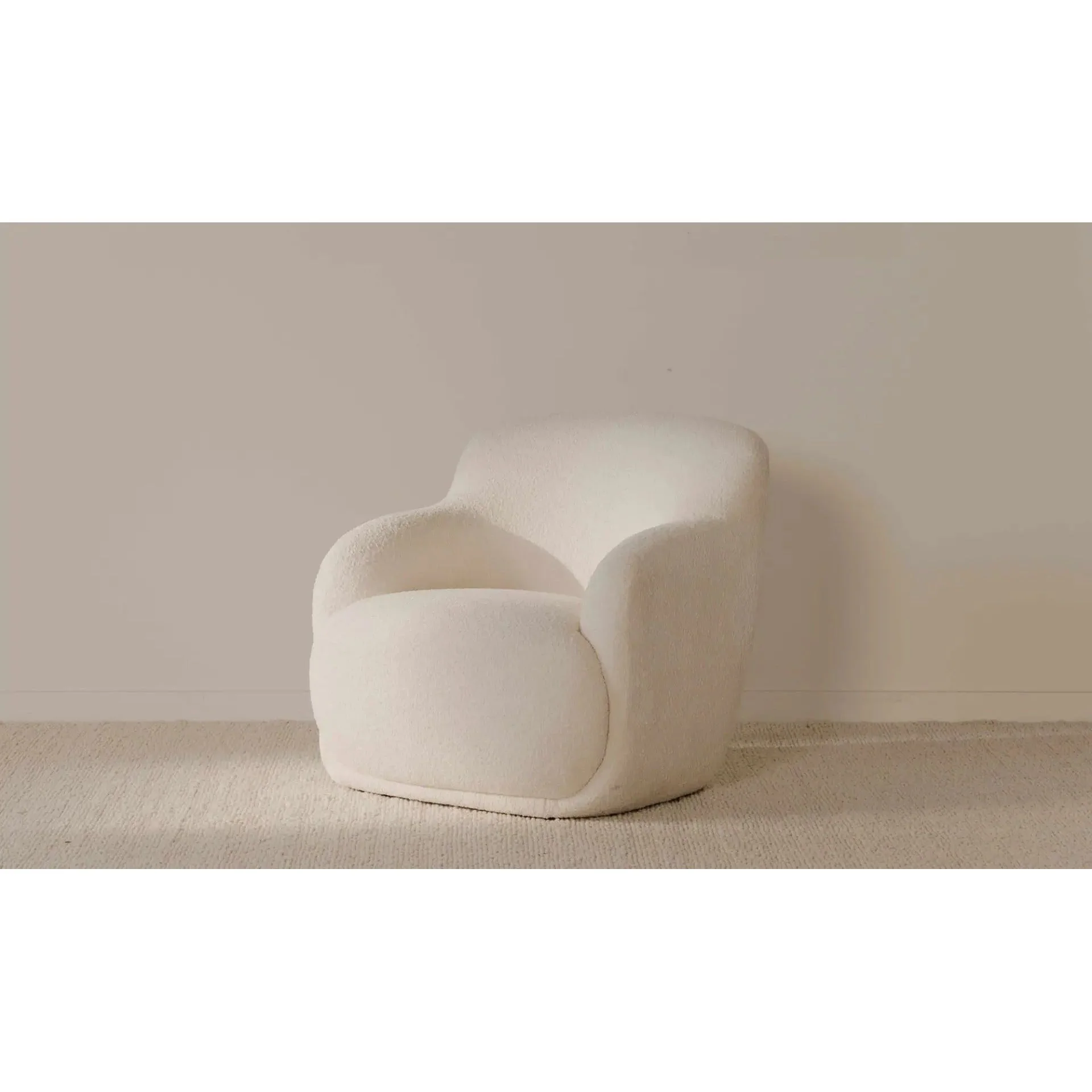 Moe's Home Collection Stevie Cream Lounge Chair - Image 2