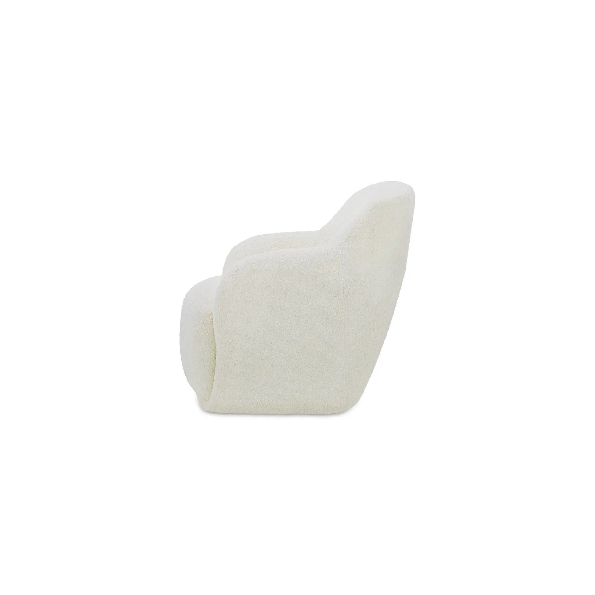 Moe's Home Collection Stevie Cream Lounge Chair - Image 6