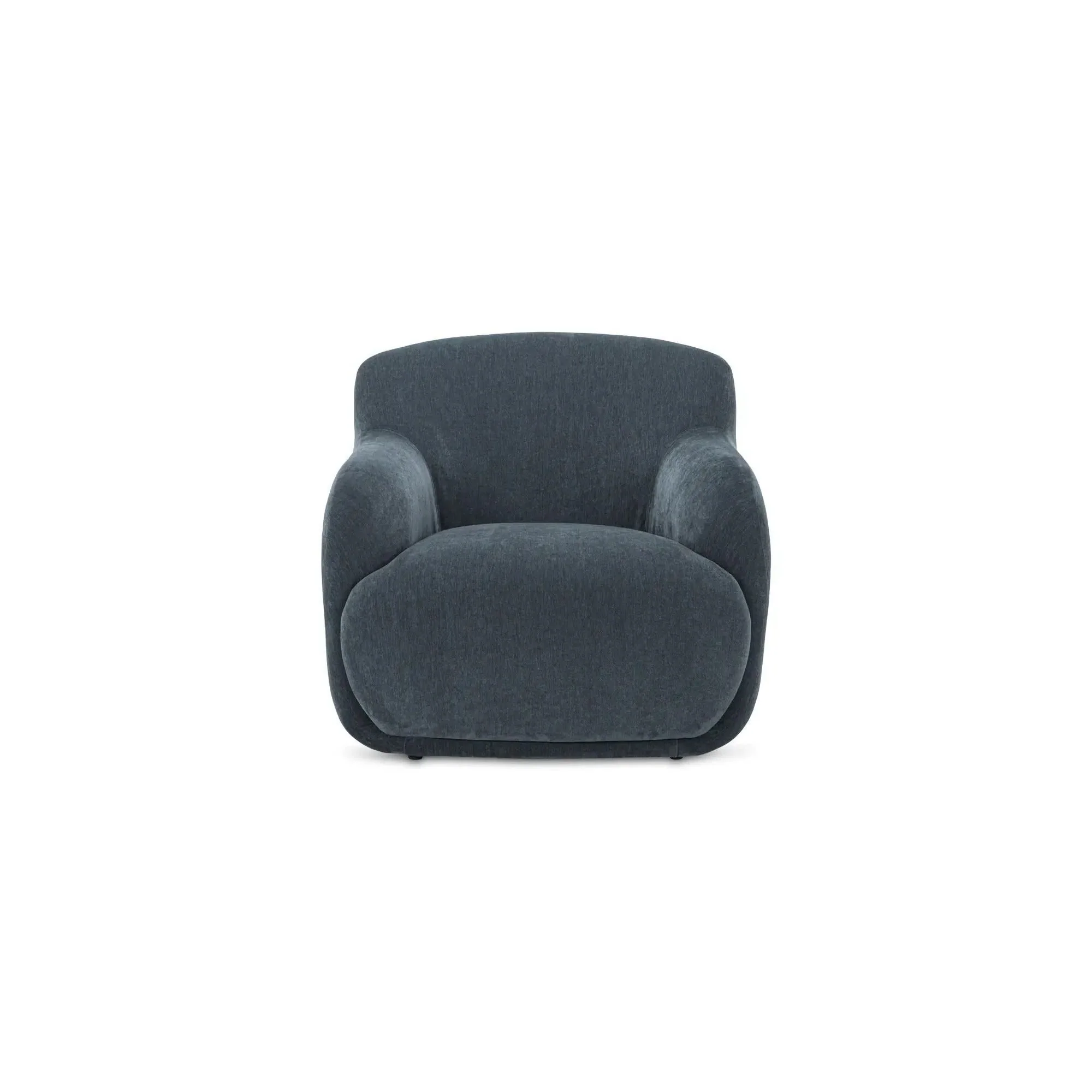 Moe's Home Collection Stevie Slate Blue Lounge Chair - Image 3