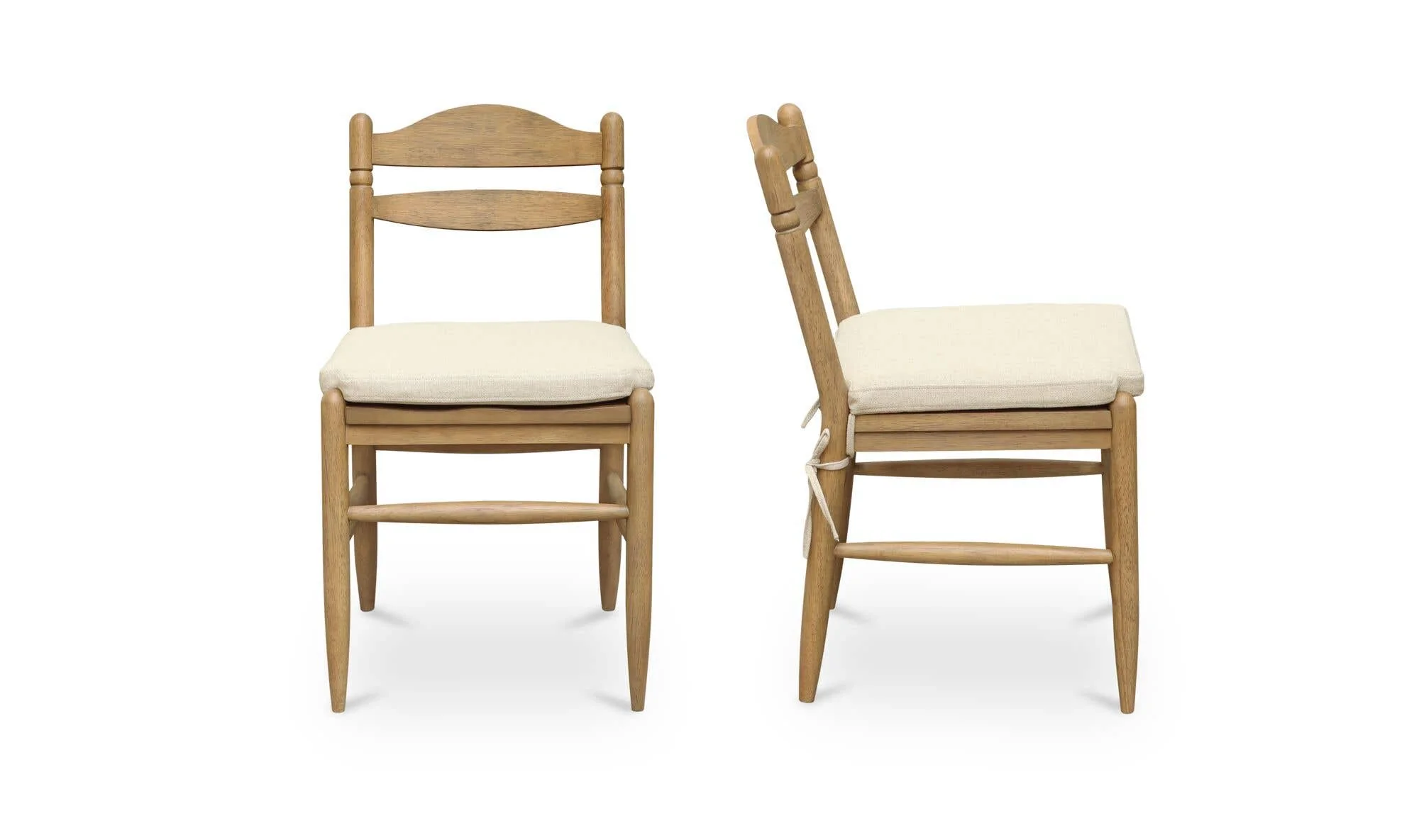 Moe's Home Tate Dining Chair Beige - Set Of Two - Image 4