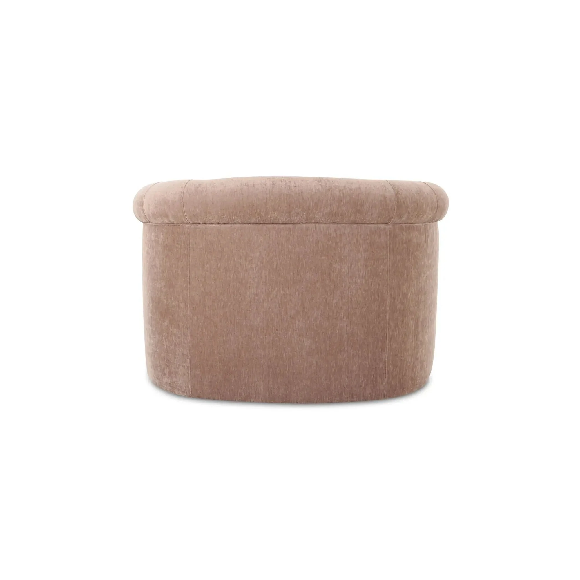 Moe's Home Collection Thora Blush Velvet Lounge Chair - Image 8