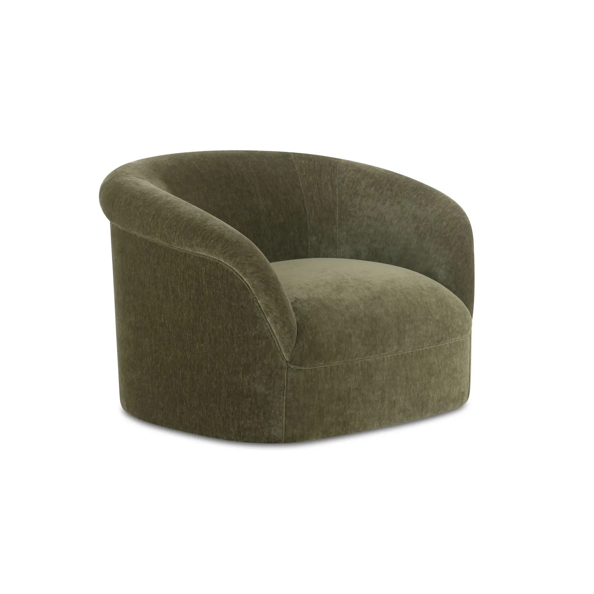 Moe's Home Collection Thora Dark Green Lounge Chair - Image 4