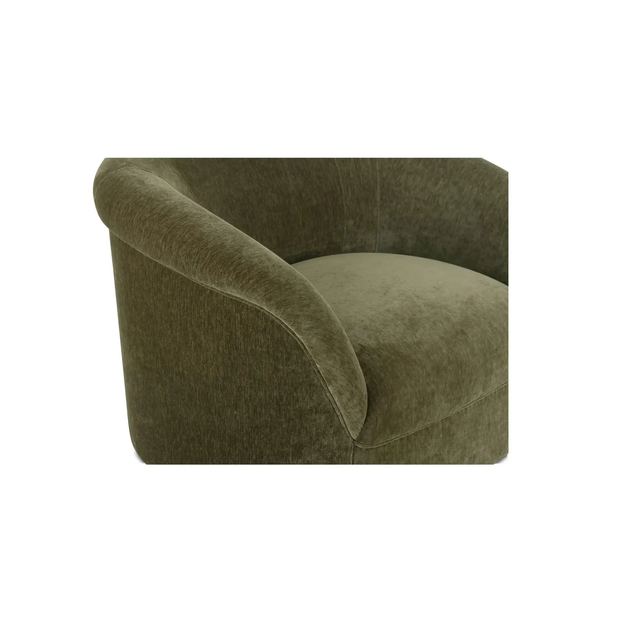 Moe's Home Collection Thora Dark Green Lounge Chair - Image 8