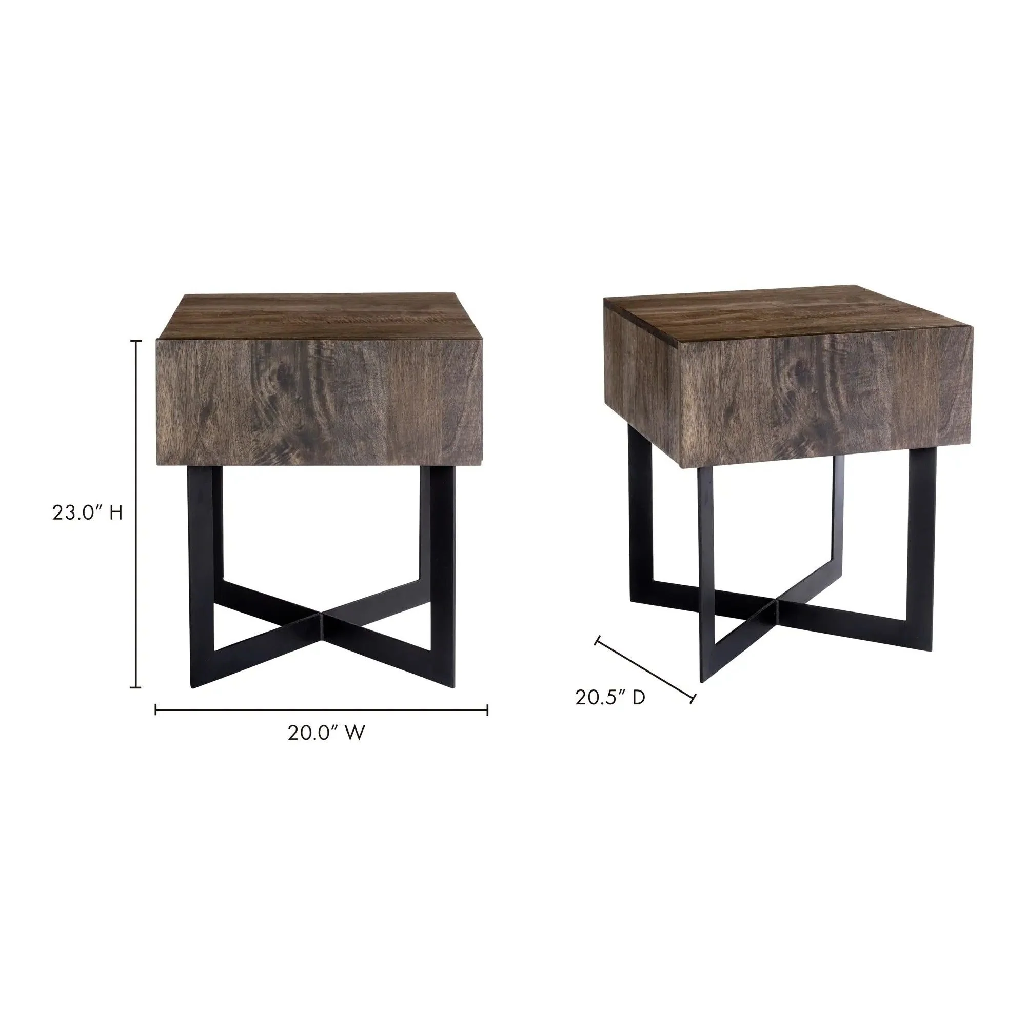 Moe's Home Collection Tiburon Natural Side Table - Image 5