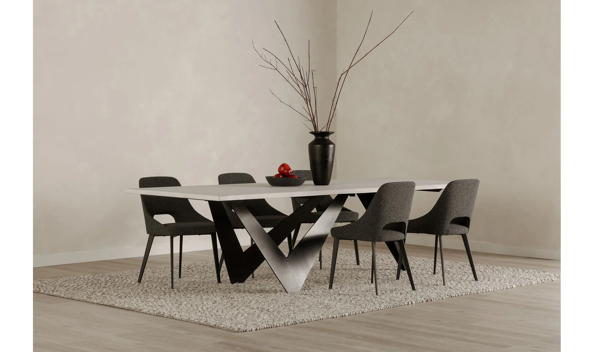 Moe's Home Tizz Dining Chair Dark Grey - Image 2