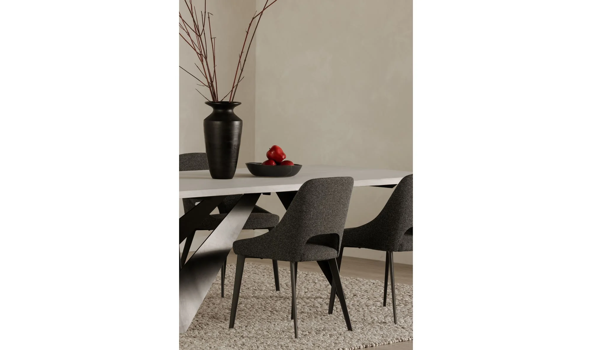 Moe's Home Tizz Dining Chair Dark Grey - Image 3