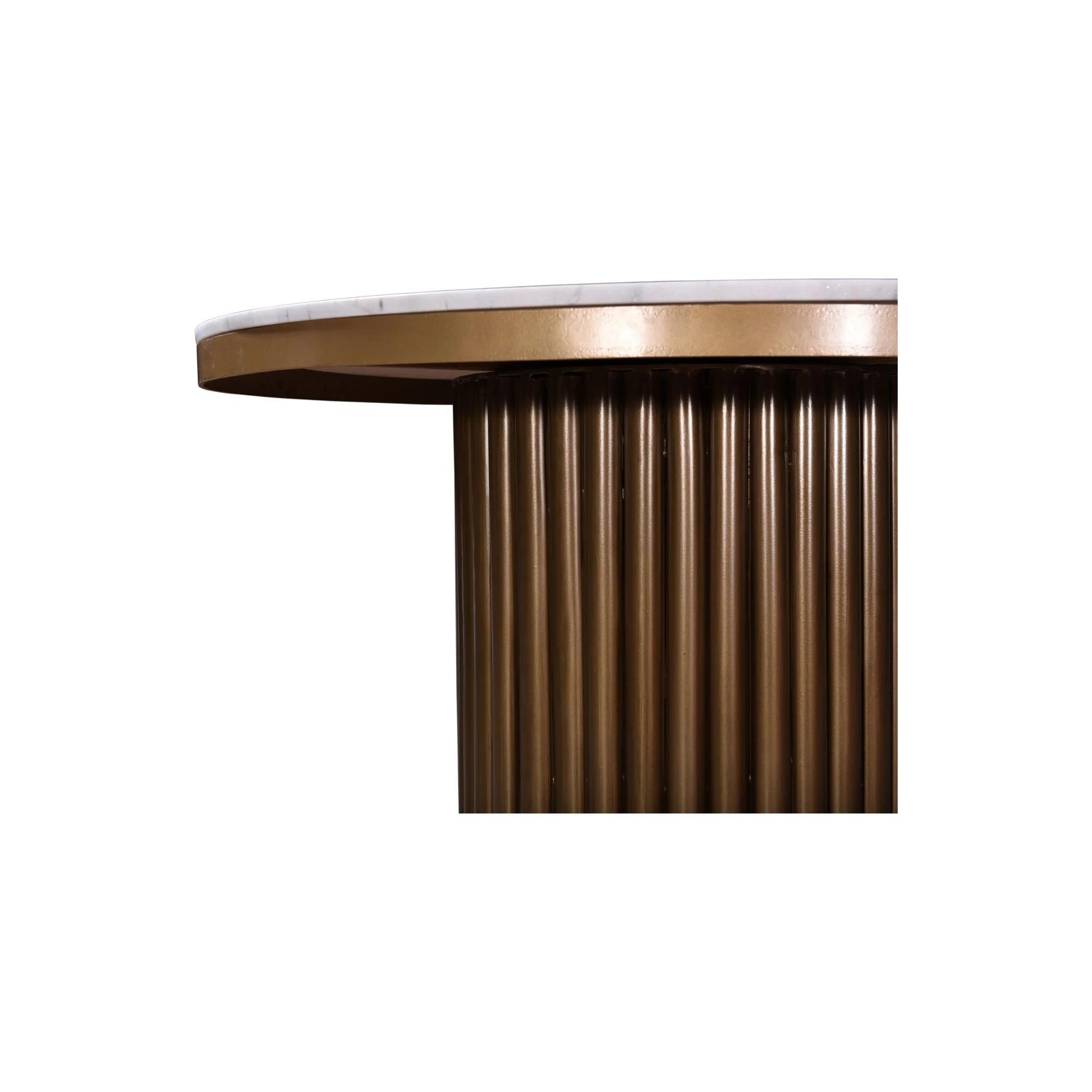Moe's Home Tower Dining Table White Marble - Image 4