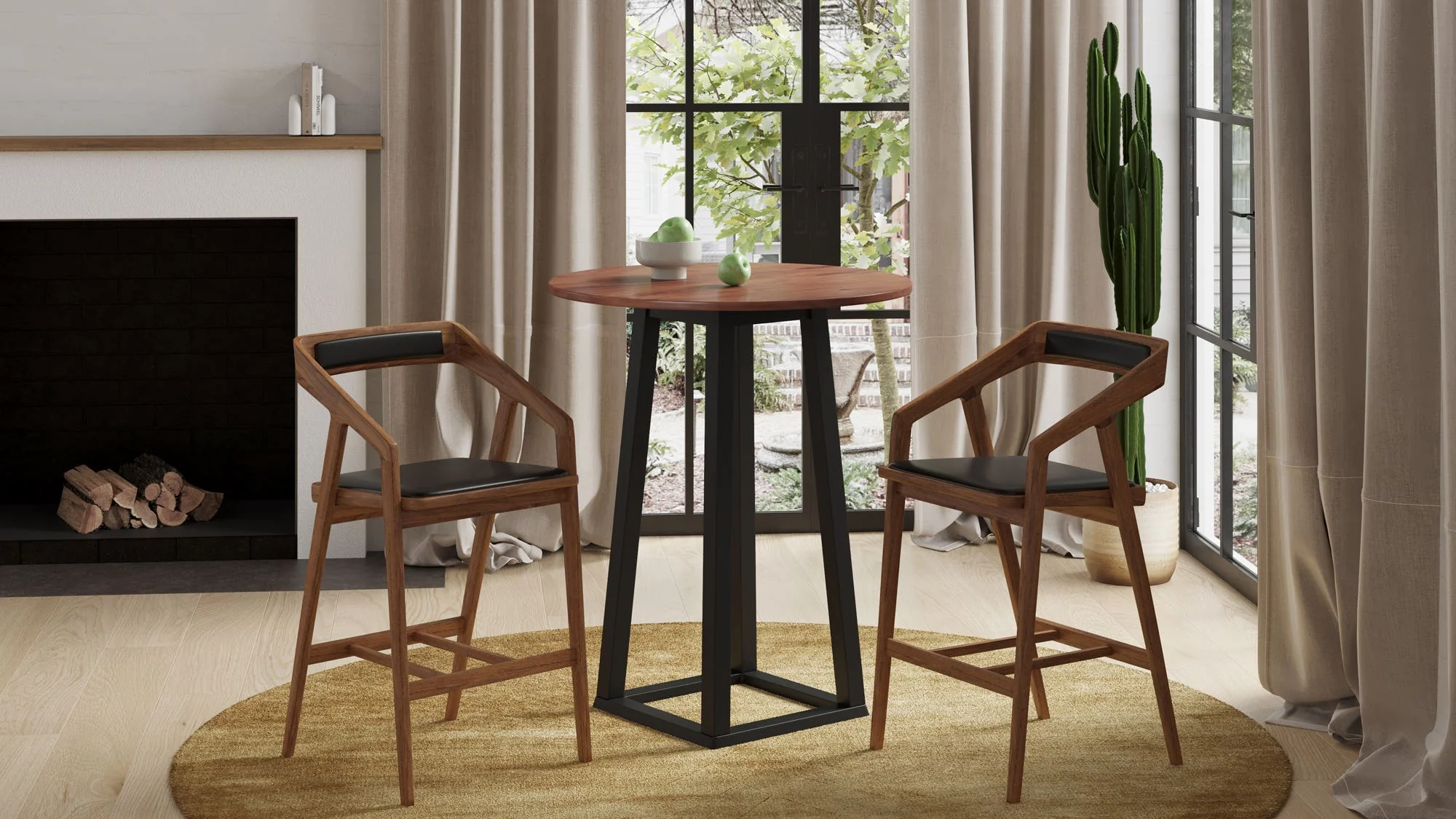 Moe's Home Tri-Mesa Bar Table Brown - Image 3