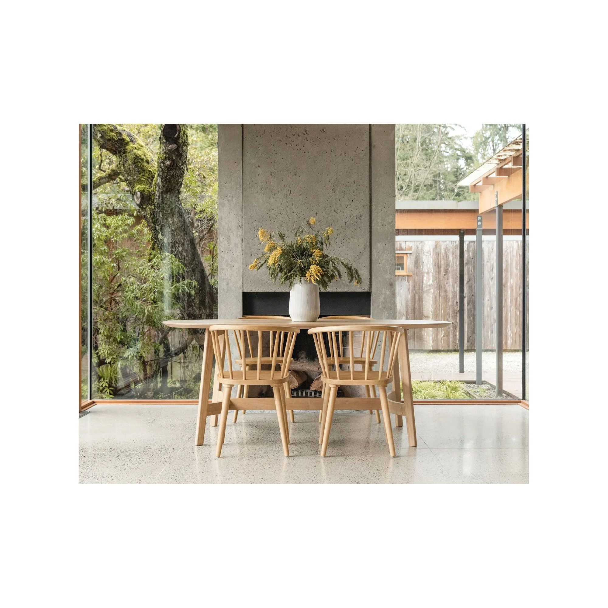 Moe's Home Trie Small Dining Table Natural - Image 2