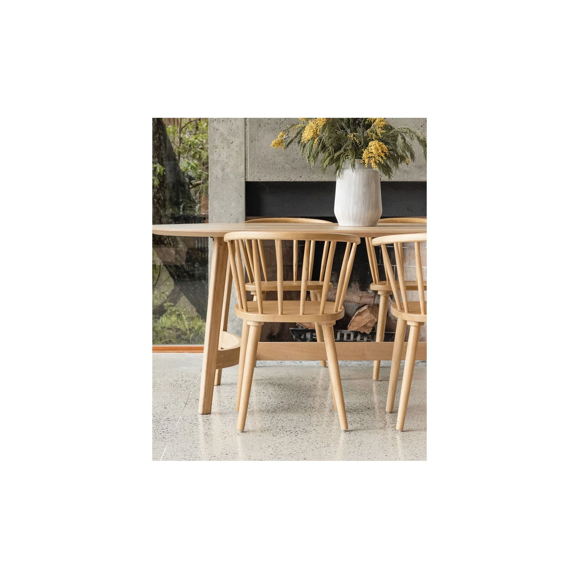 Moe's Home Trie Small Dining Table Natural - Image 5
