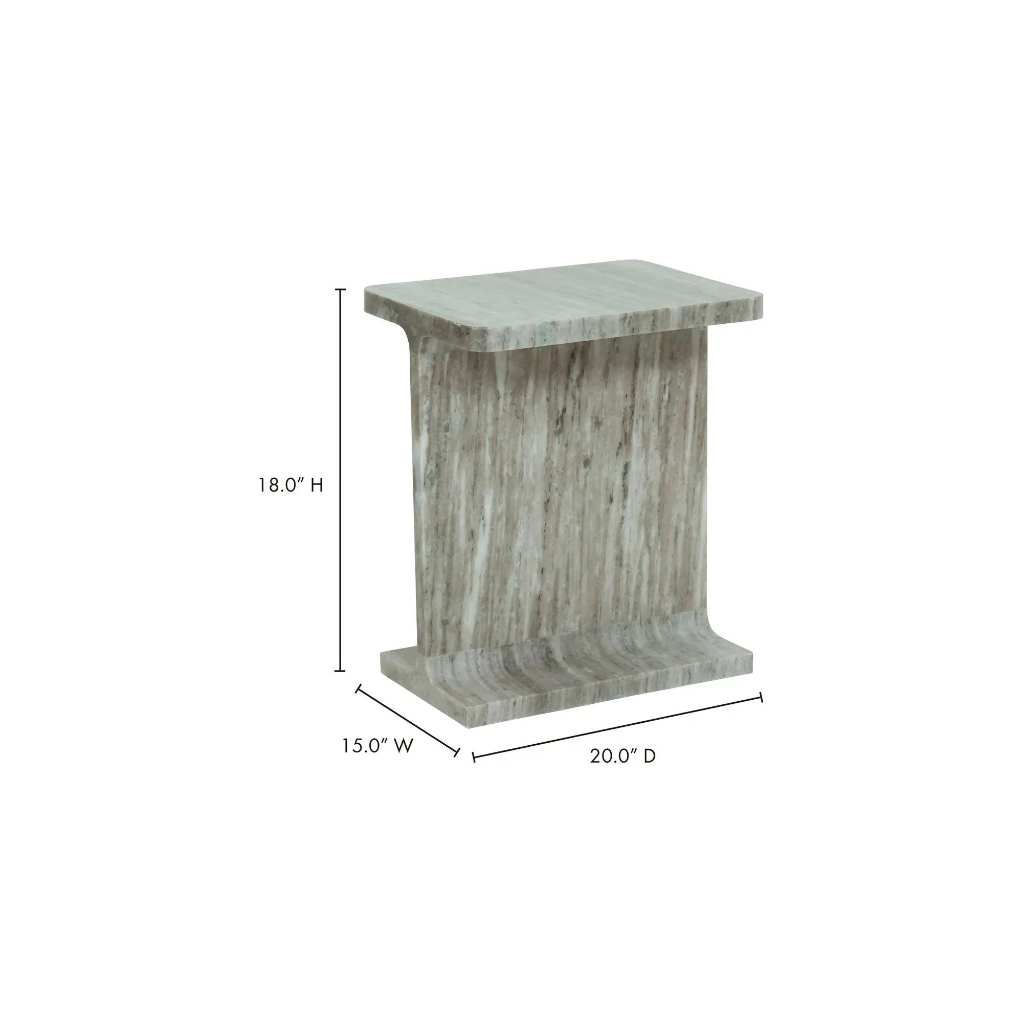 Moe's Home Collection Tullia Taupe Accent Table - Image 8
