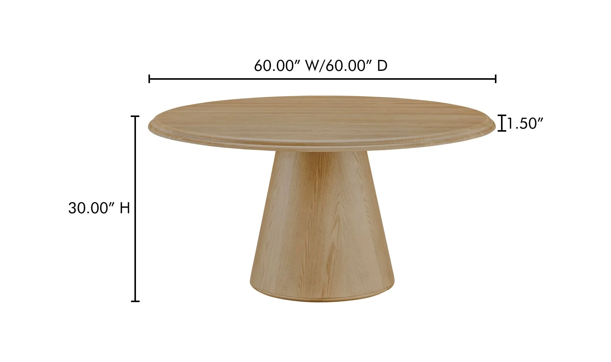 Moe's Home Tutto Dining Table Natural - Image 9