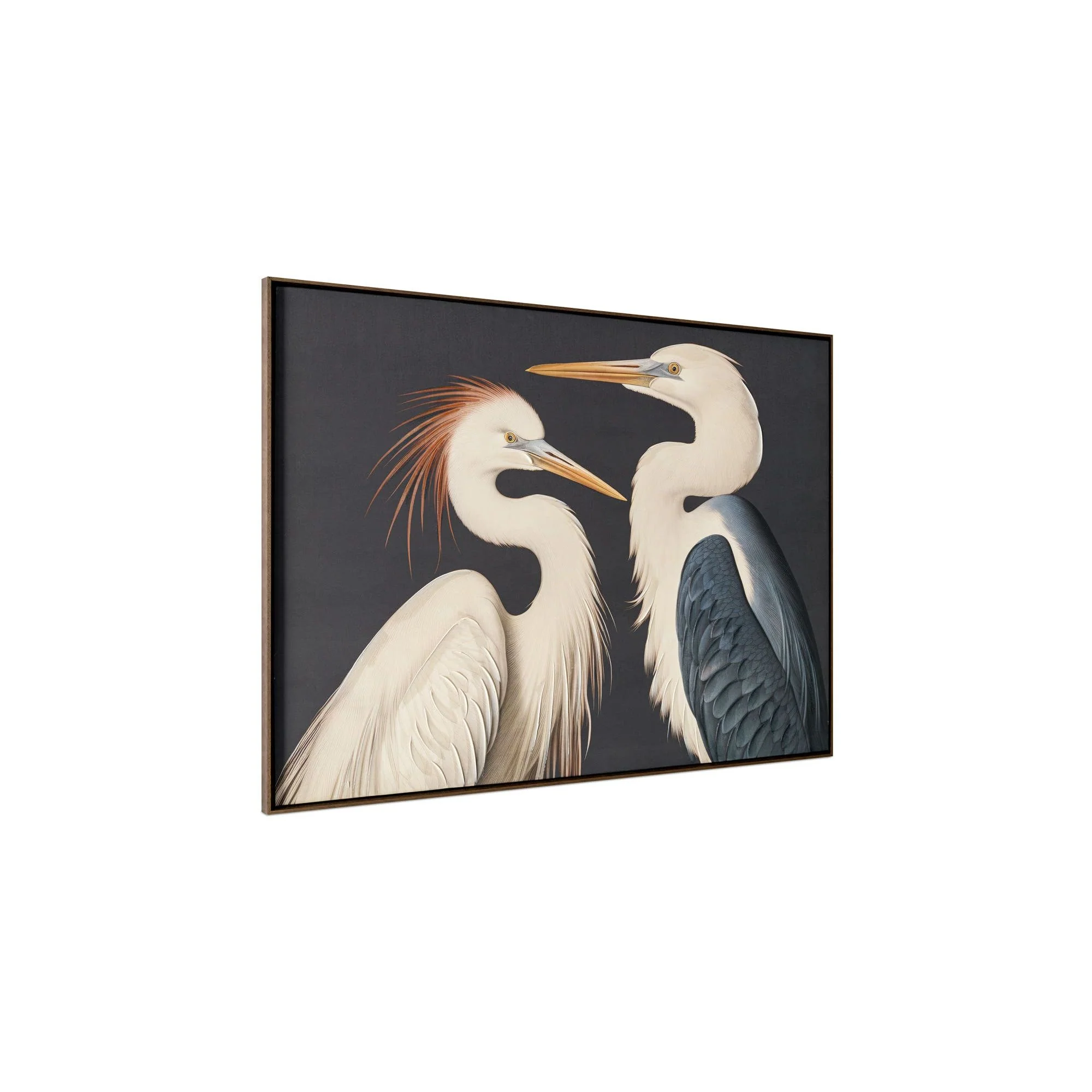 Moe's Home Two Cranes Framed Painting - Image 5