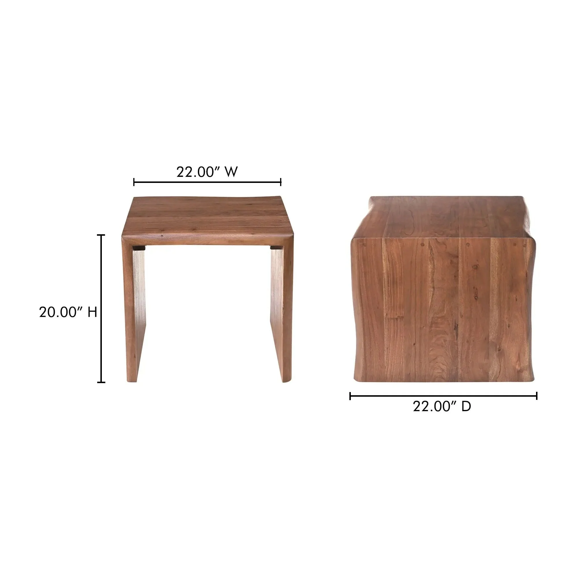 Moe's Home Collection Tyrell Natural Stain Side Table - Image 7