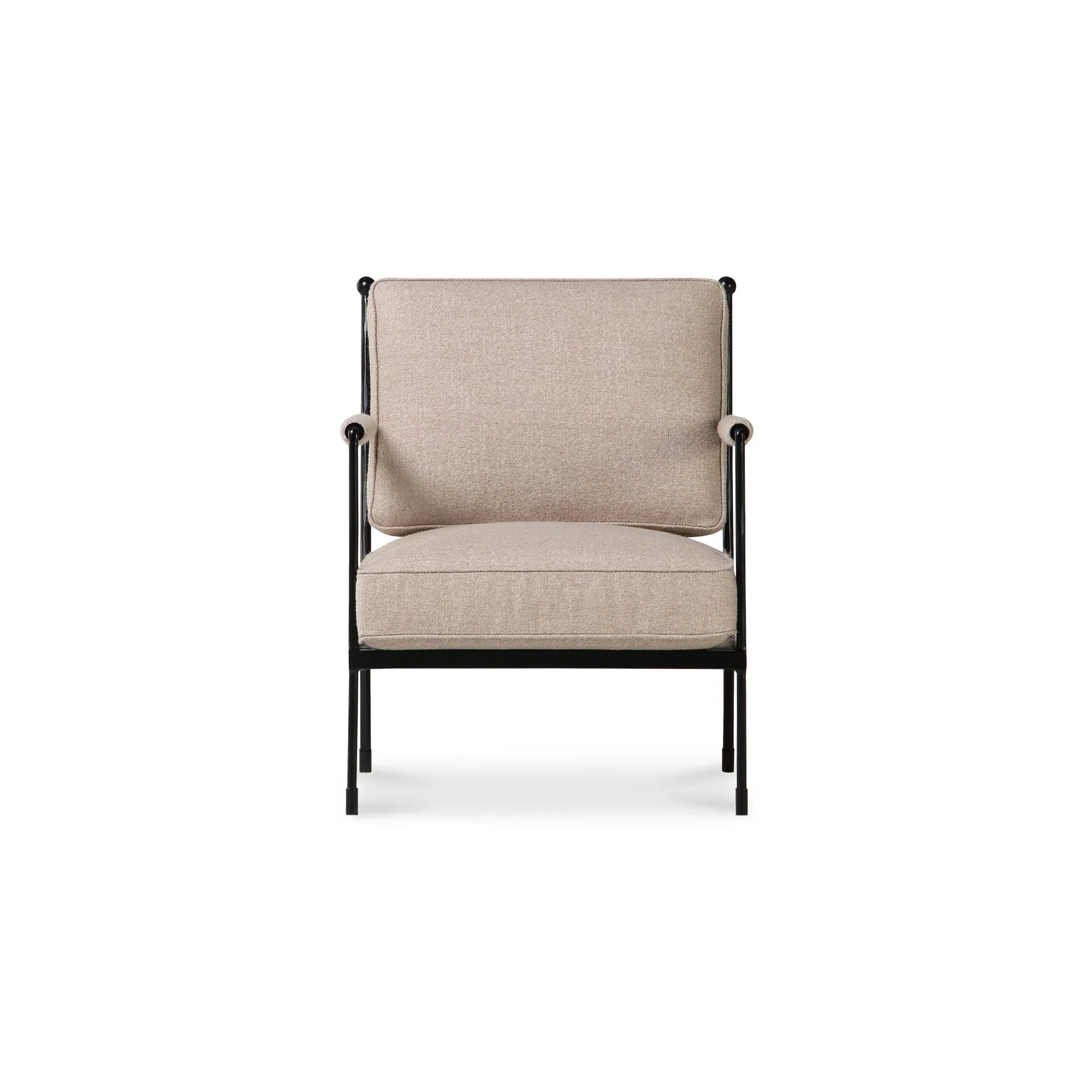 Moe's Home Collection Vecchia Beige Accent Chair - Image 4