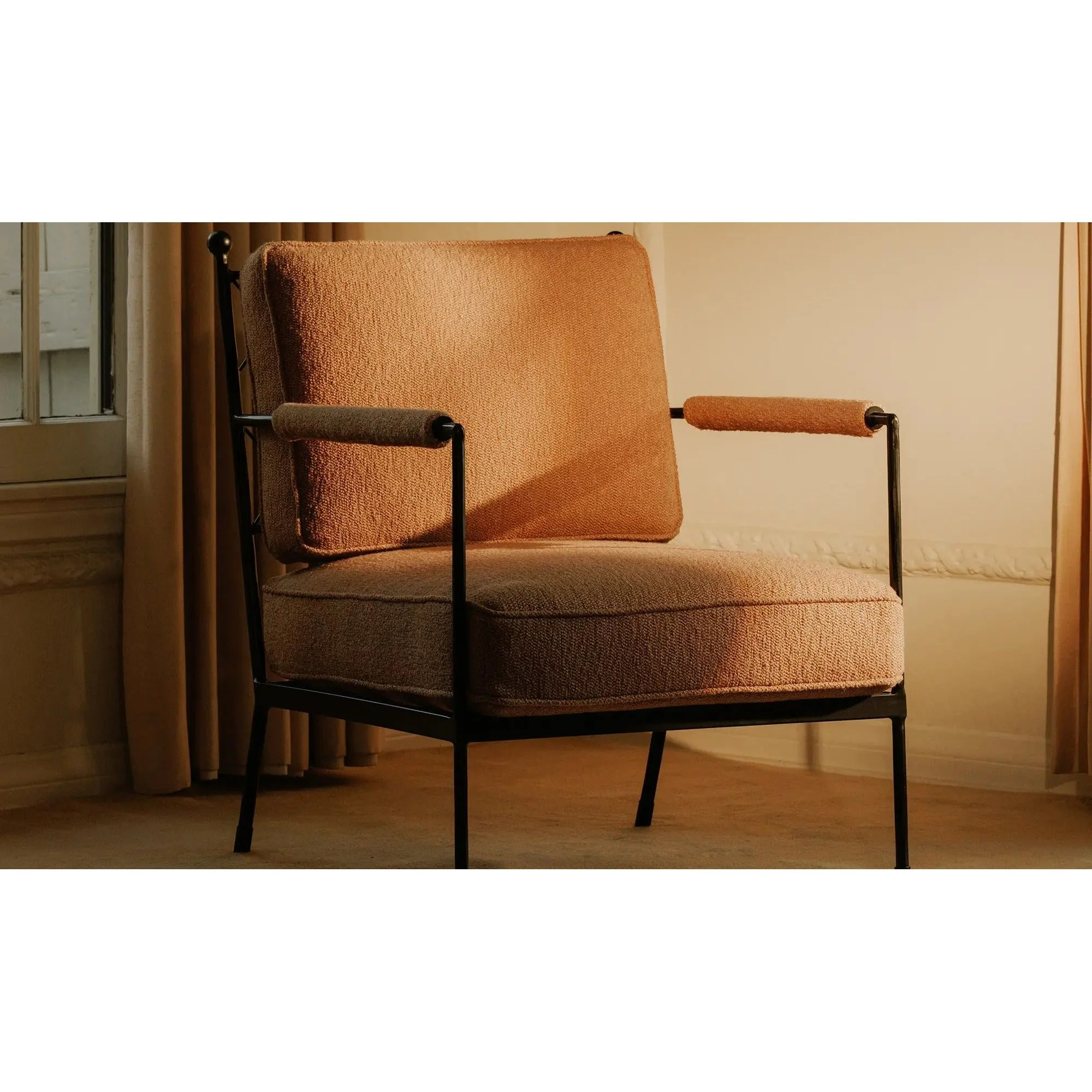 Moe's Home Collection Vecchia Terracotta Accent Chair - Image 3