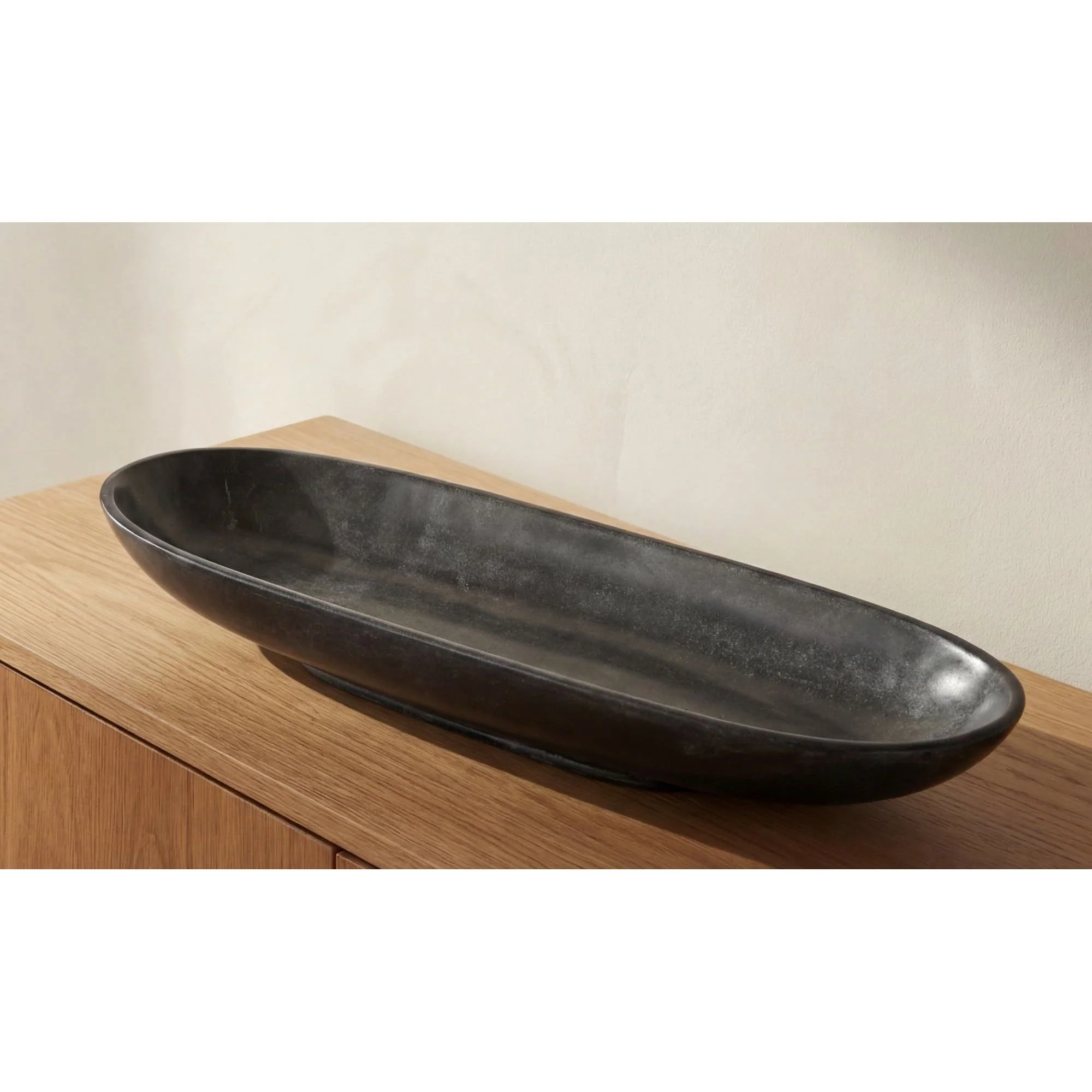 Moe's Home Venetia Tray Black Marble - Image 2