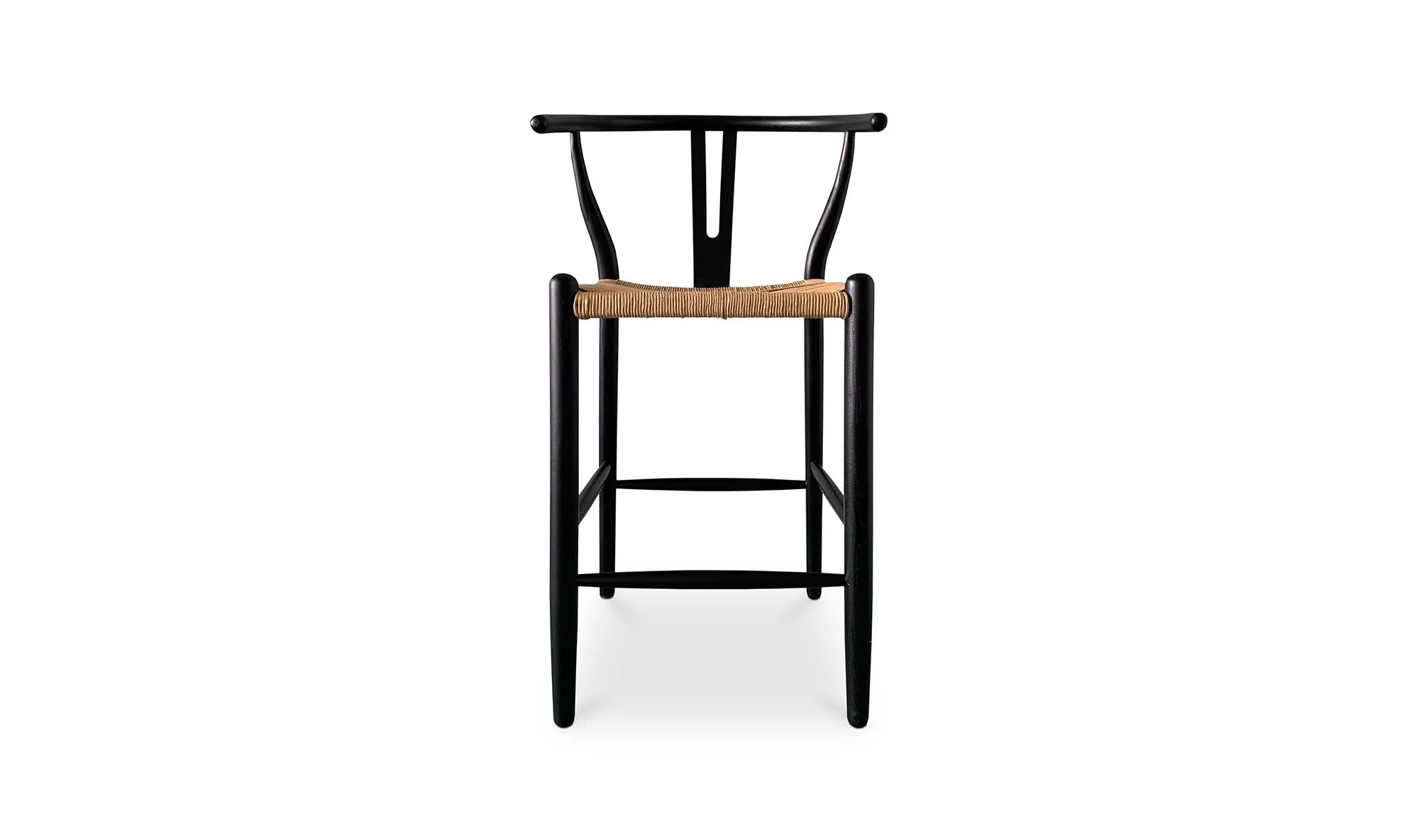 Moe's Home Ventana Counter Stool Black and Natural