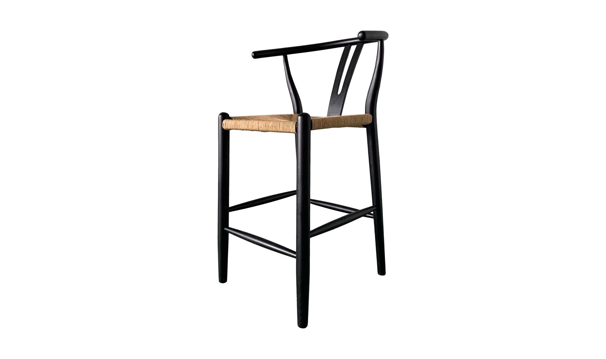 Moe's Home Ventana Counter Stool Black and Natural - Image 3