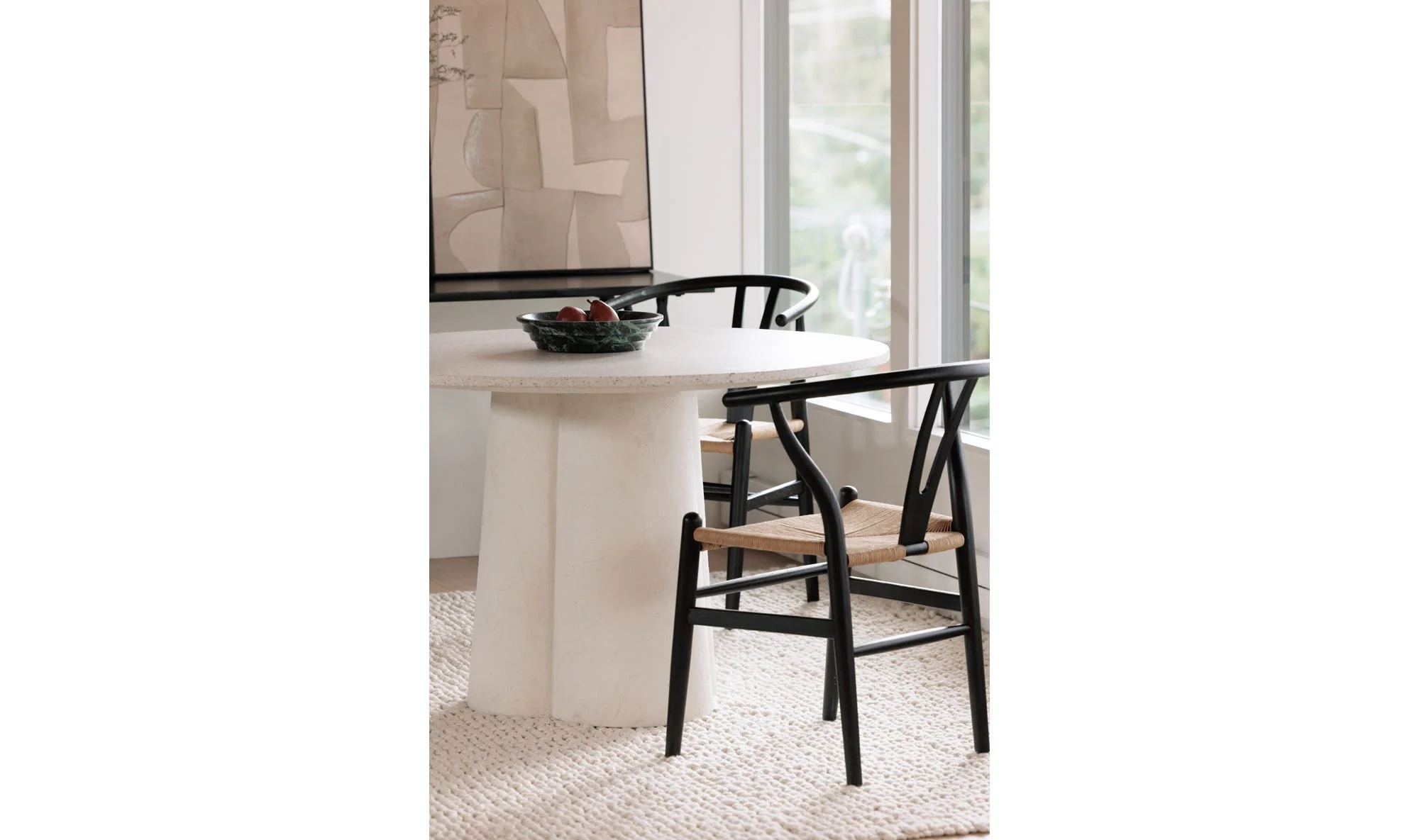 Moe's Home Ventana Dining Chair Black And Natural - Set Of Two - Image 4