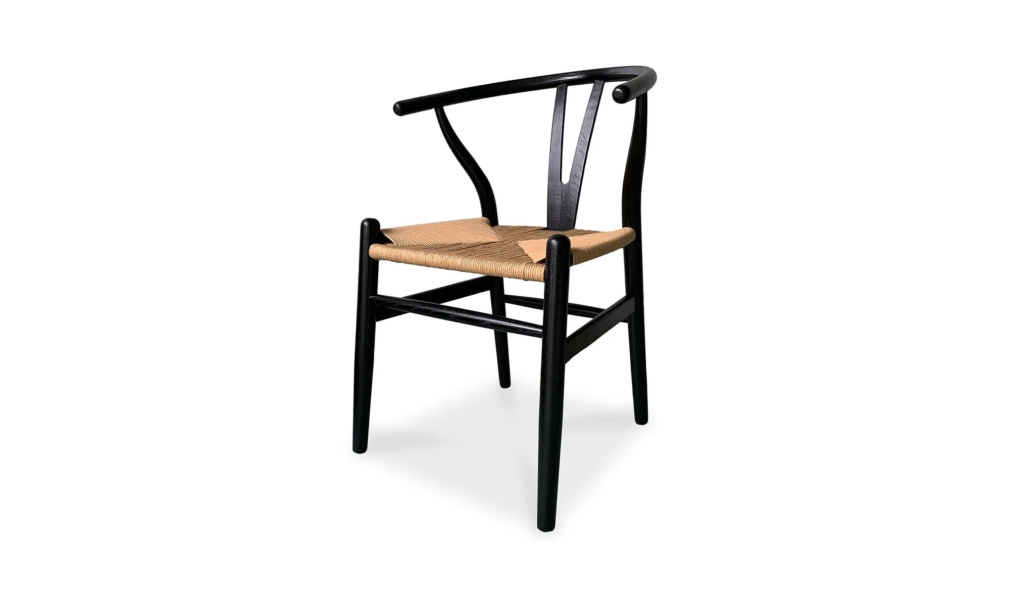 Moe's Home Ventana Dining Chair Black And Natural - Set Of Two - Image 7
