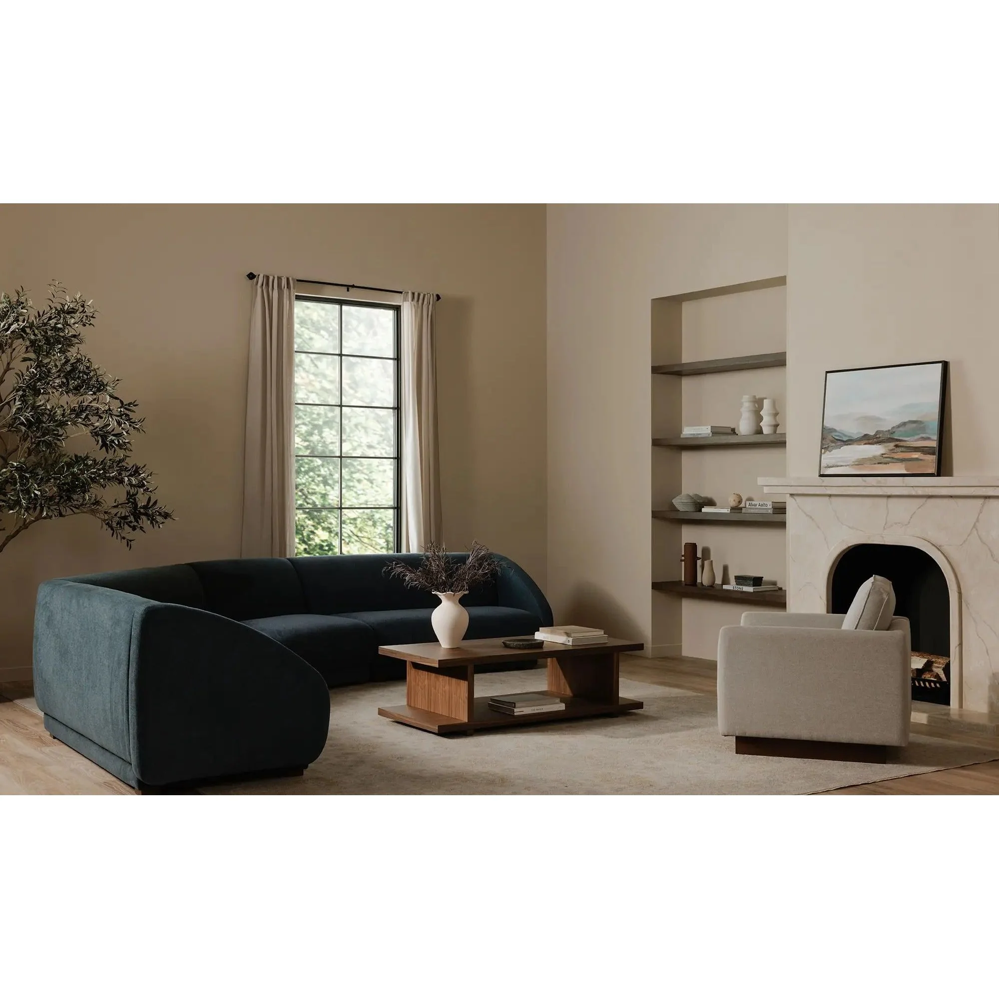 Moe's Home Collection Vernon Grey Accent Chair - Image 2