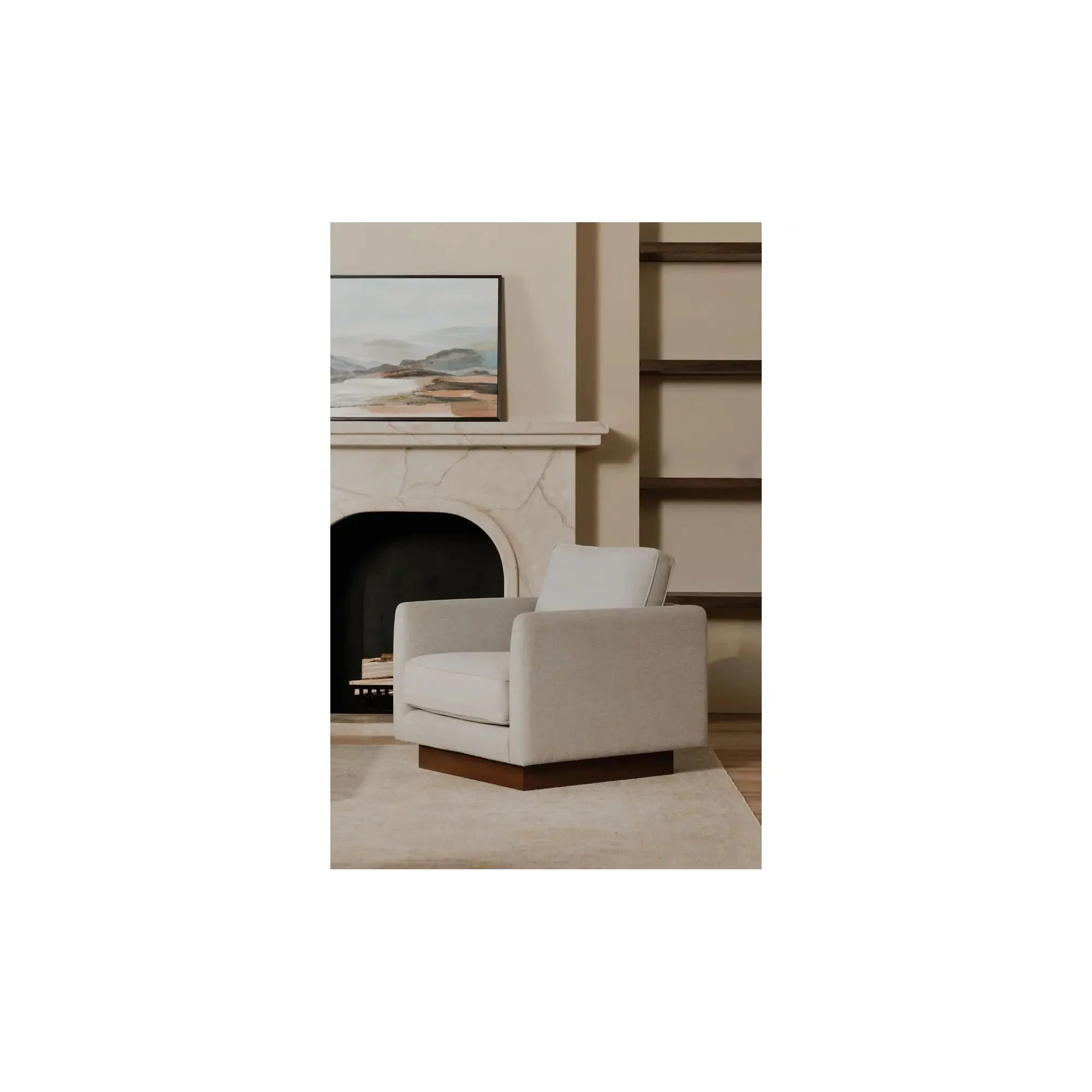 Moe's Home Collection Vernon Grey Accent Chair - Image 3