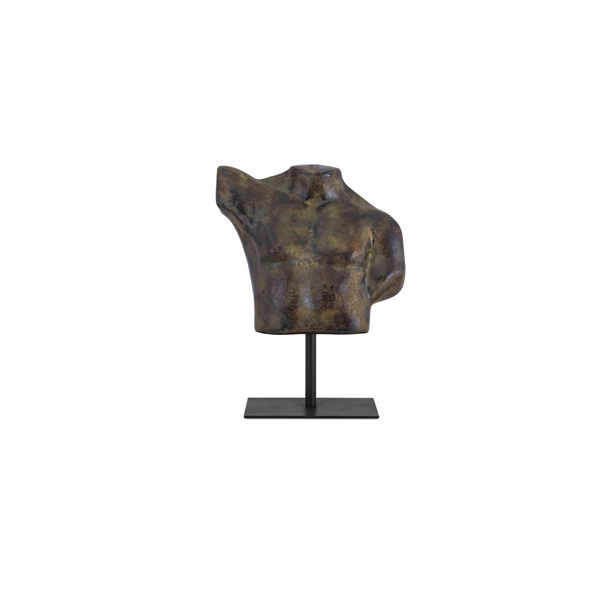 Moe's Home Victor Cast Aluminum Sculpture Dark Green Patina