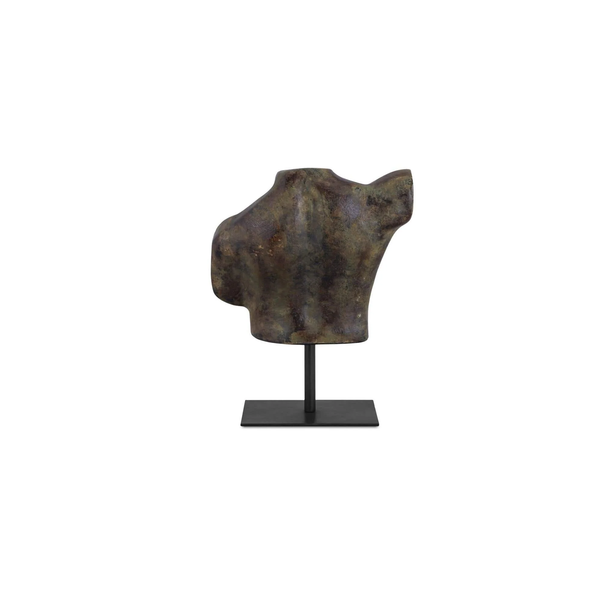 Moe's Home Victor Cast Aluminum Sculpture Dark Green Patina - Image 3