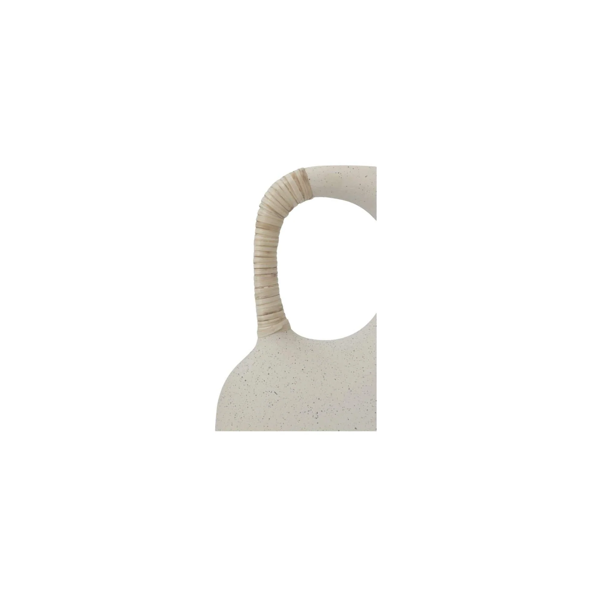 Moe's Home Vila 13In Sculptural Vessel Cream White - Image 3